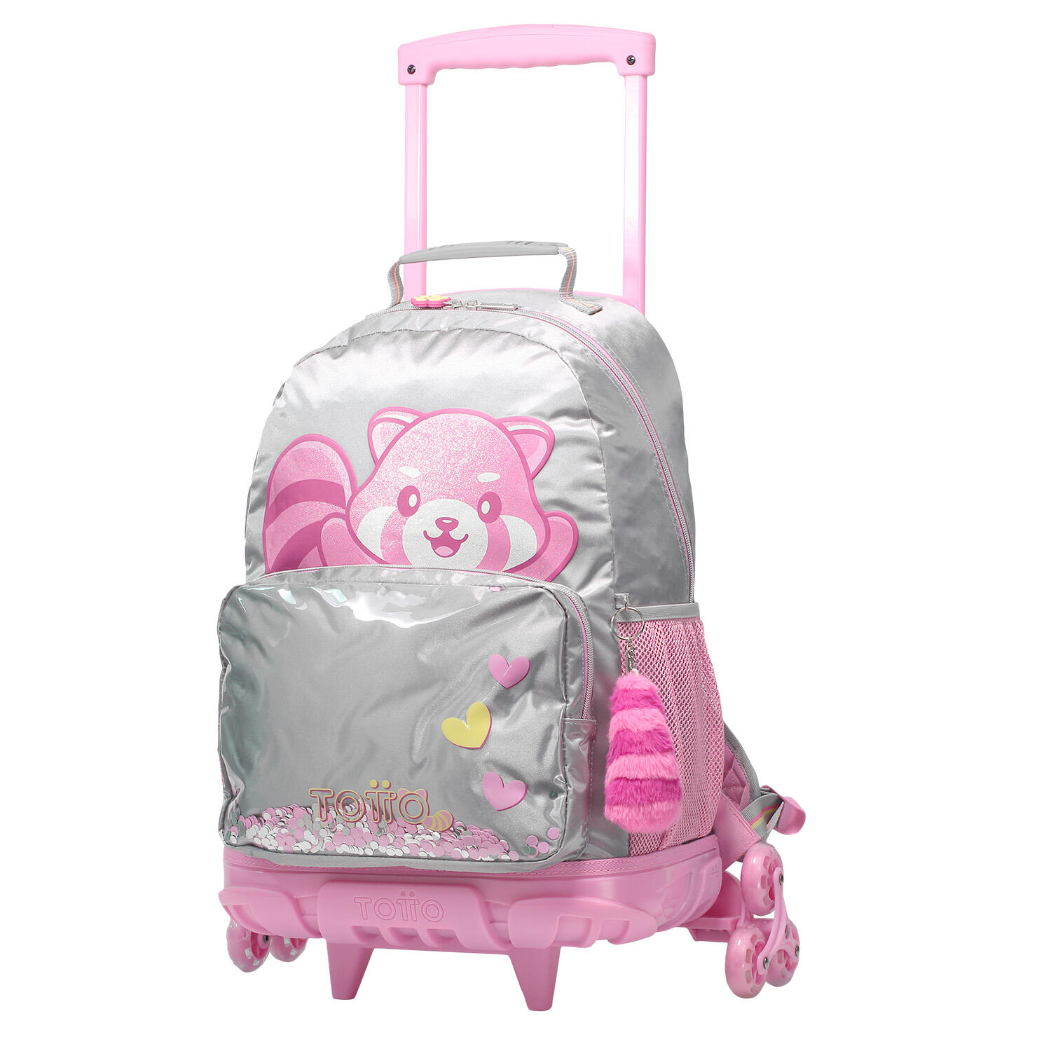 Totto Mochila infantil ruedas Minimalist Gris Poliéster 34.5 x 47 x 22 cm 2/5