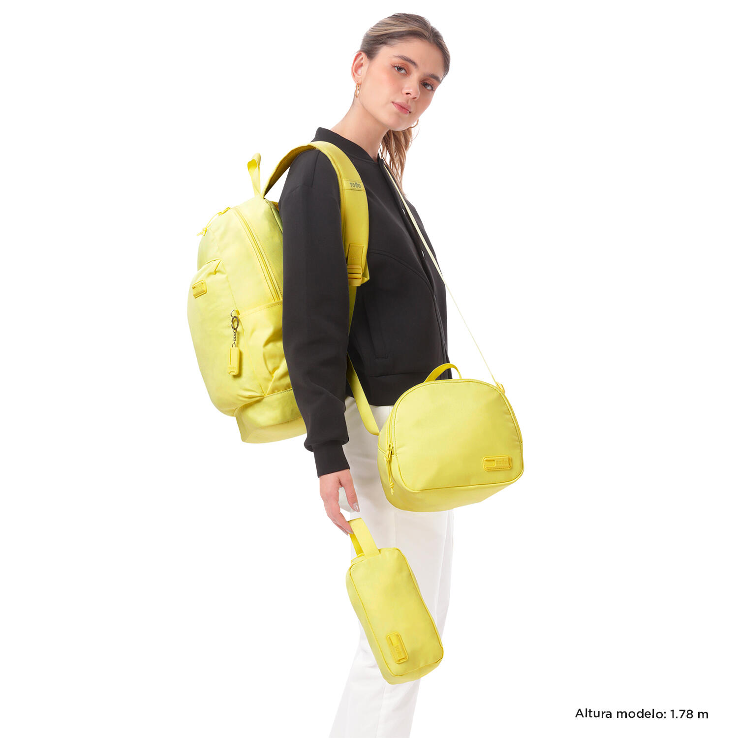 Totto Mochila urbana Yuno Yellow Iris Poliéster 29 x 44 x 16 cm 2/5