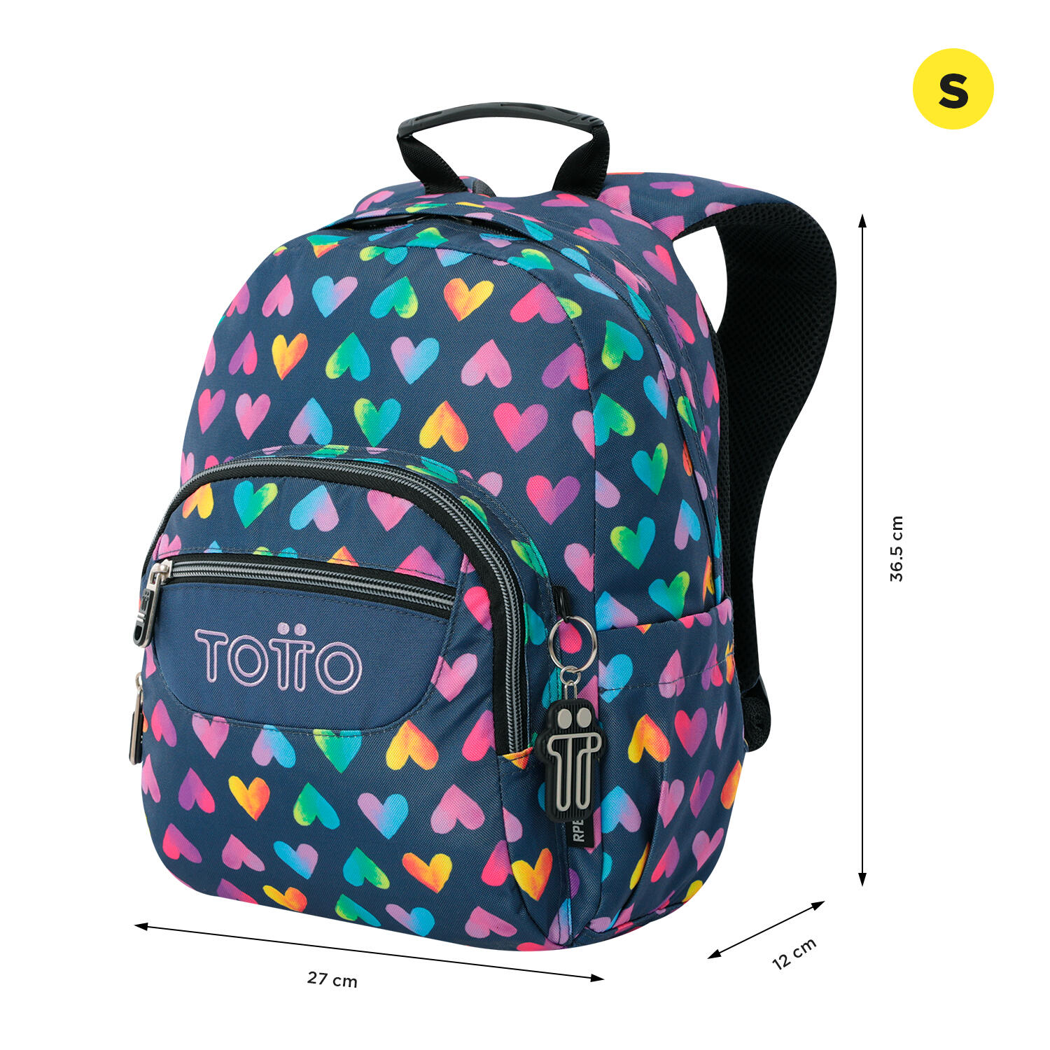 Totto Mochila escolar Tempera Latty Poliéster reciclado 27 x 36.5 x 12 cm 2/5