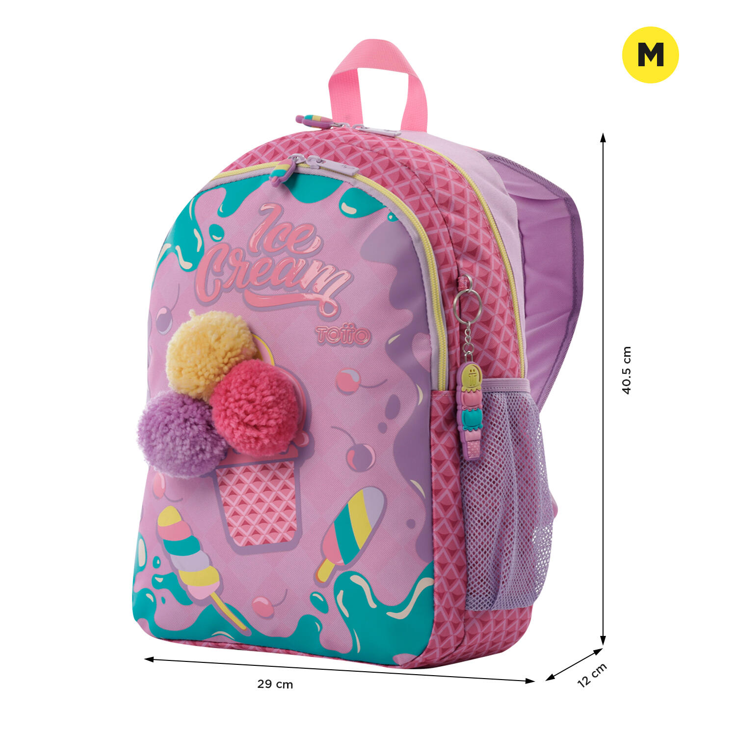 Totto Mochila infantil Ice Pop Rosa Poliéster 29 x 40.5 x 12 cm 2/5