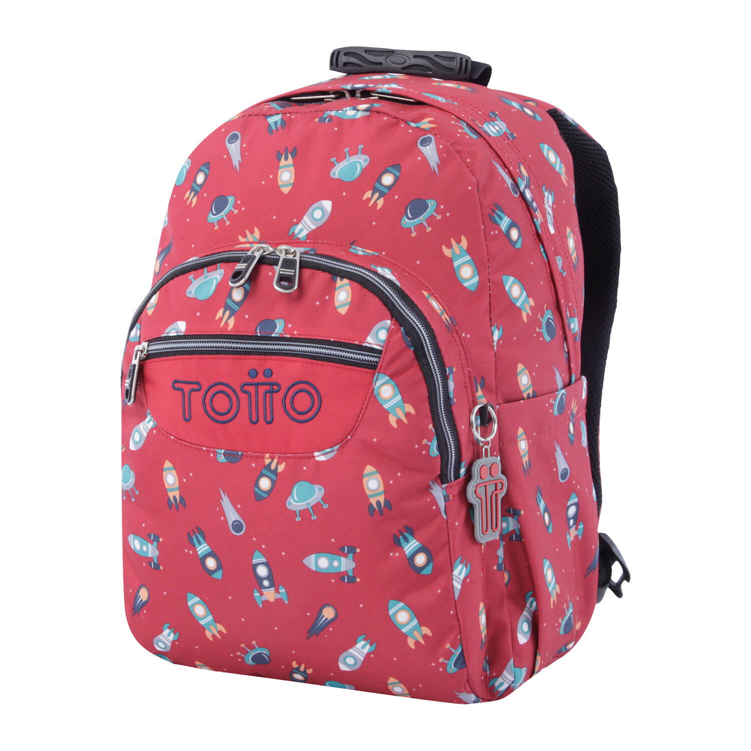 Totto Mochila escolar Acuareles Cohetes Poliéster 33 x 44 x 14 cm 2/5