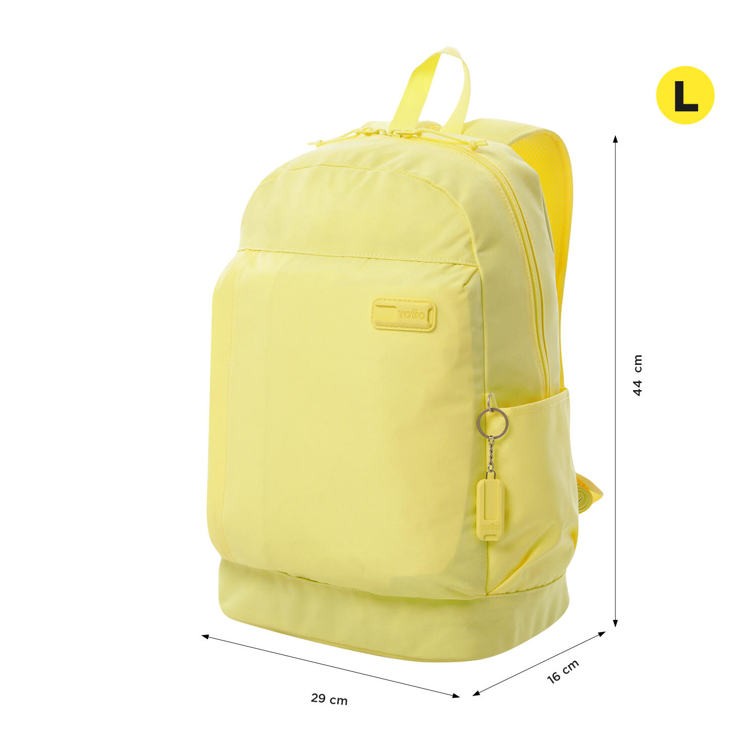 Totto Mochila urbana Yuno Yellow Iris Poliéster 29 x 44 x 16 cm 4/5