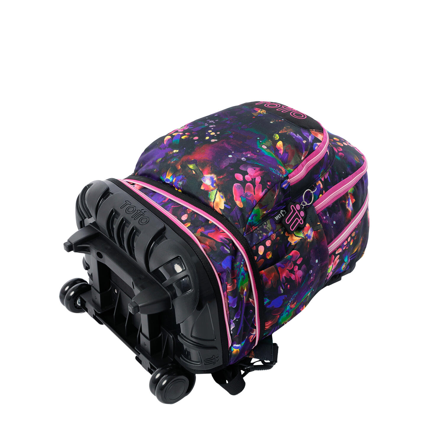Totto Mochila escolar ruedas Tiza Desmontable Flower Galaxy Poliéster reciclado 5/5