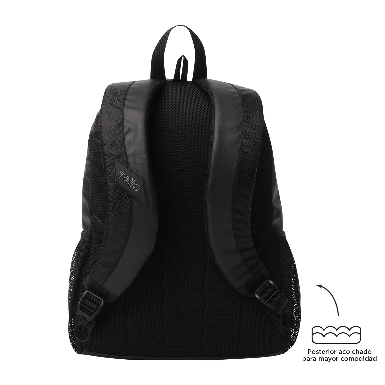 Totto Mochila urbana Teck 2.0 Negro Poliéster 31 x 43 x 14 cm 4/5