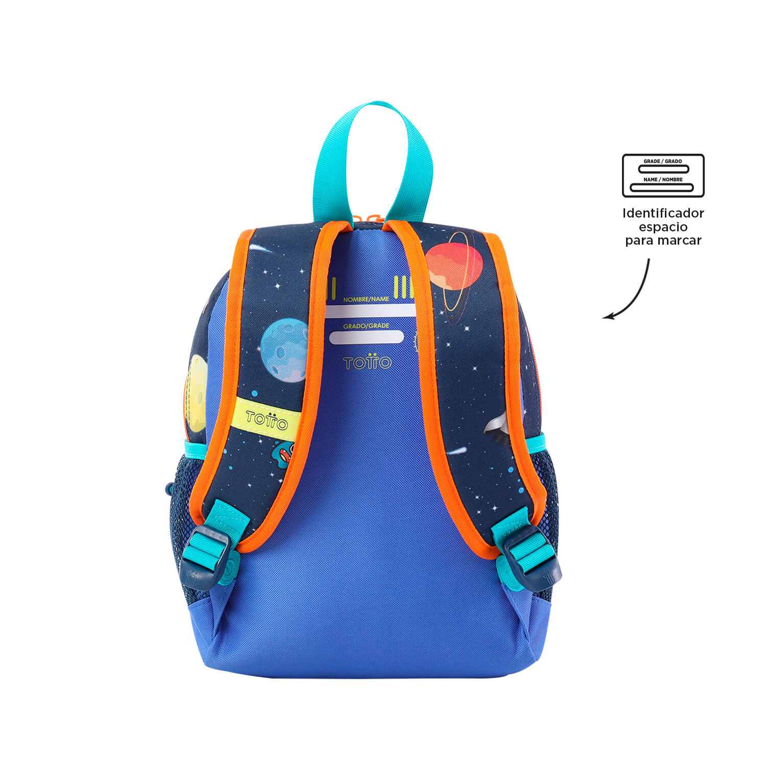 Totto Mochila escolar Cohety Astronauta Naranja Poliéster 23 x 31.5 x 10 cm 3/5