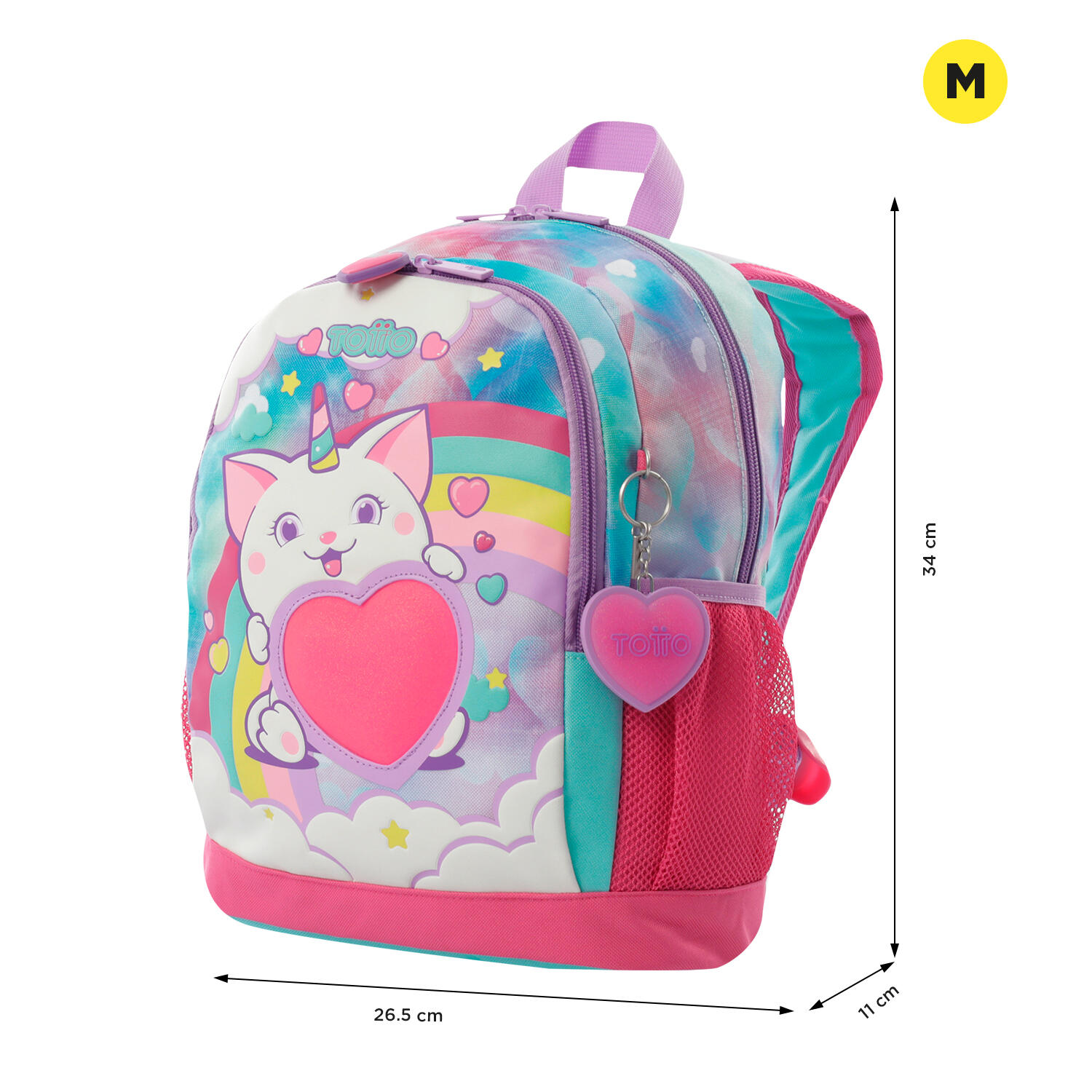 Totto Mochila infantil Sweety Azul Poliéster 26.5 x 34 x 11 cm 2/5