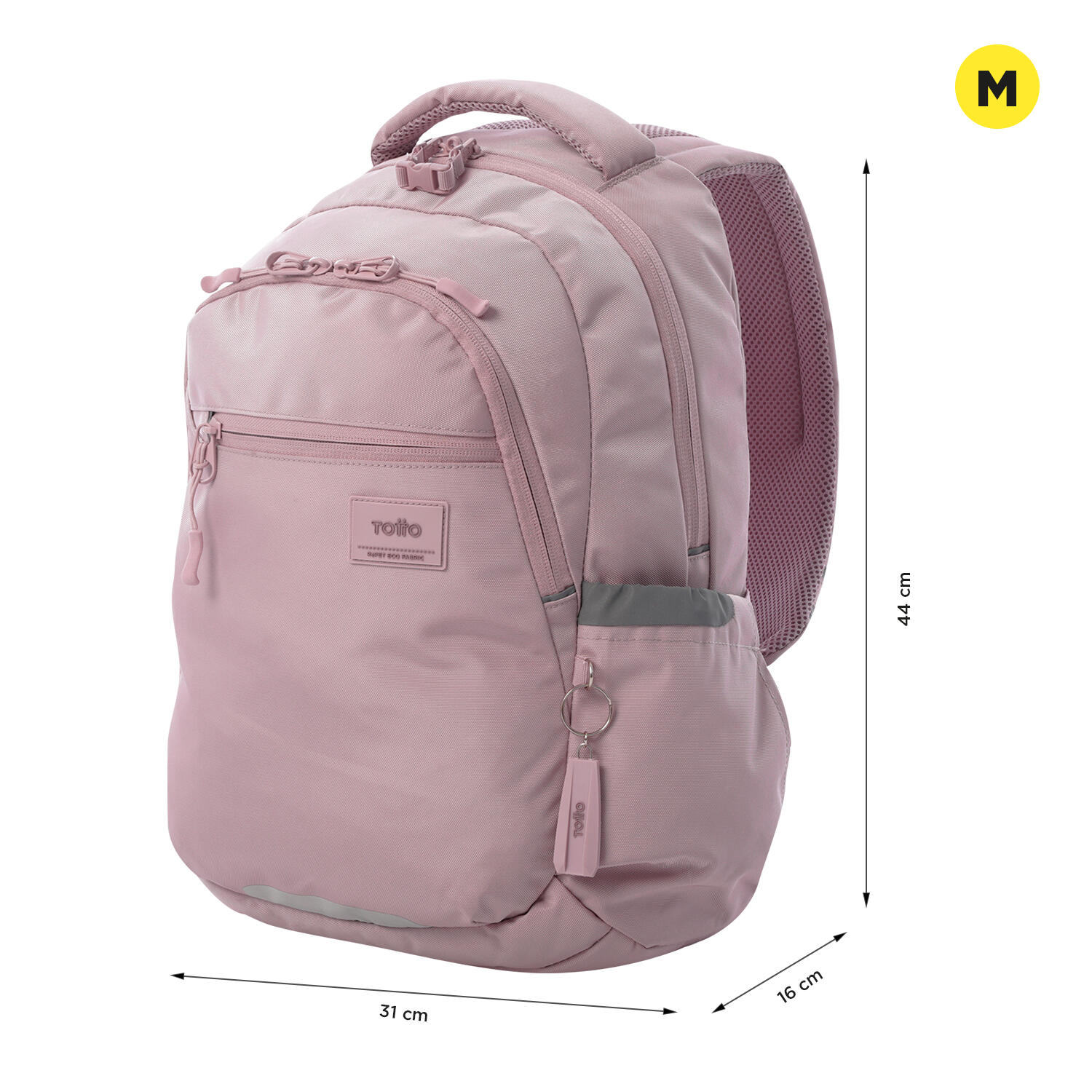 Totto Mochila urbana Misisip Keepsake Lilac Poliéster reciclado 31 x 44 x 15 cm 3/5