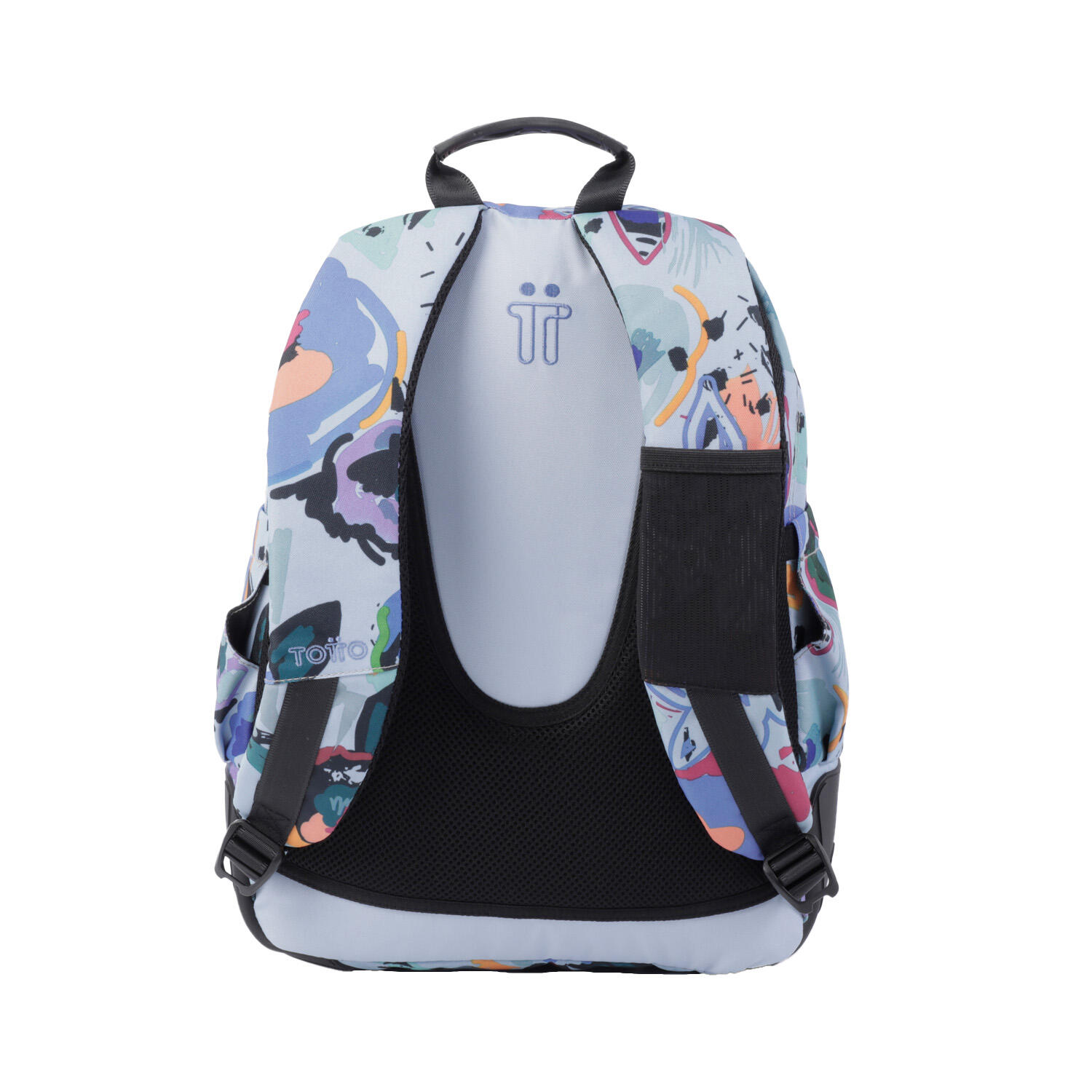 Totto Mochila escolar Crayoles Lienzo floral Poliéster 33 x44 x13.5 cm 3/5