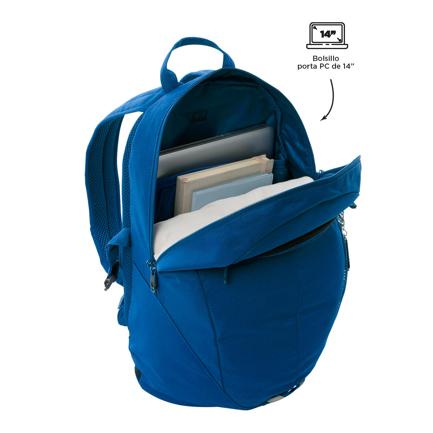 Totto Mochila urbana Deportto Snorkel Blue Poliéster 29 x 47 x 15 cm 4/5