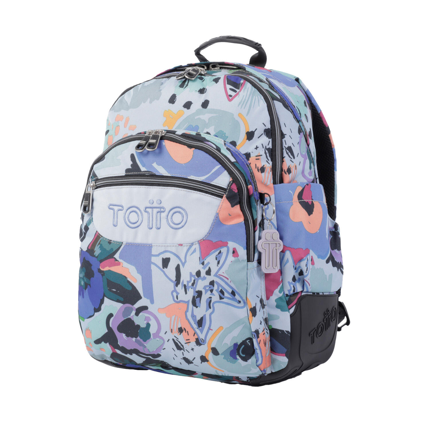 Totto Mochila escolar Crayoles Lienzo floral Poliéster 33 x44 x13.5 cm 2/5