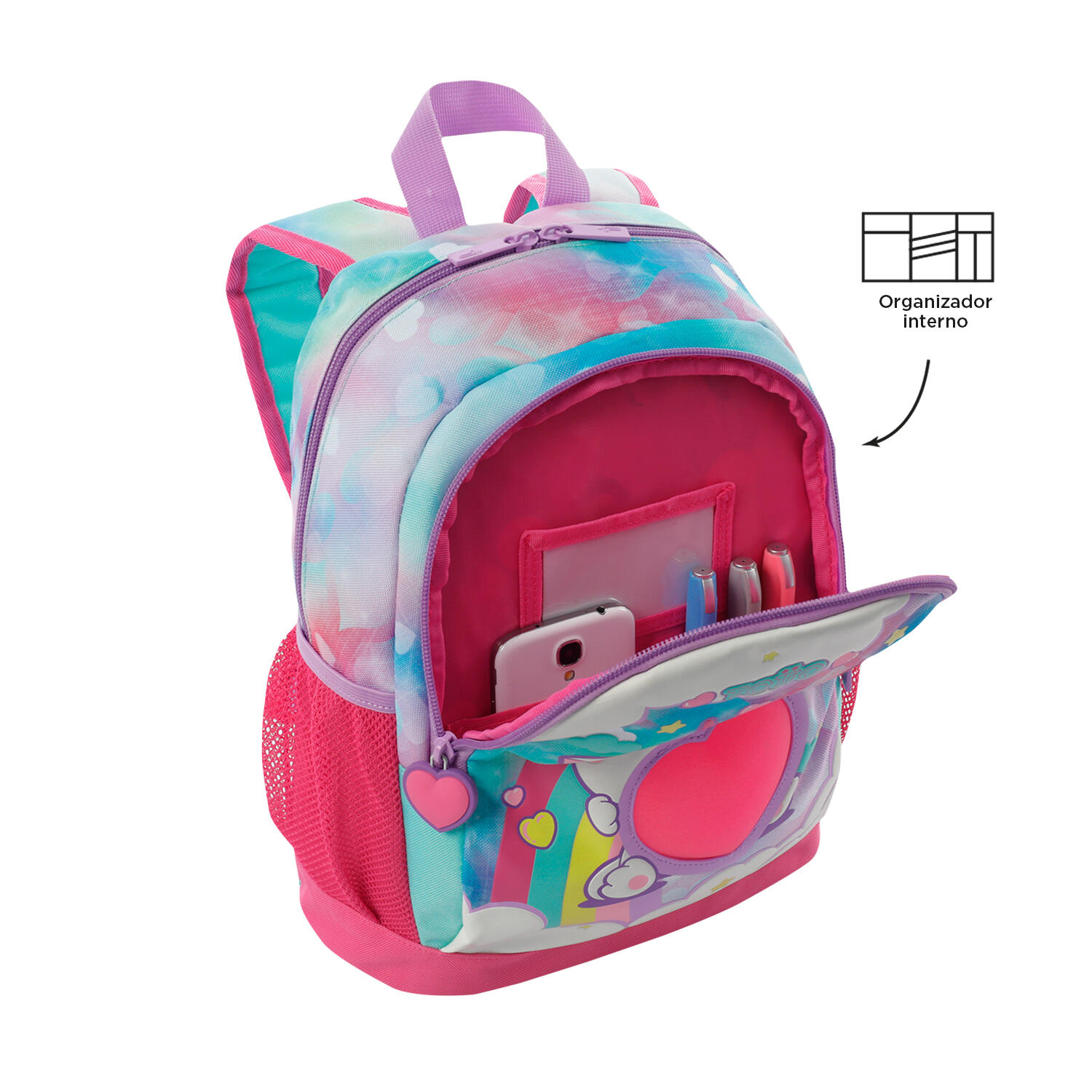 Totto Mochila infantil Sweety Azul Poliéster 26.5 x 34 x 11 cm 5/5