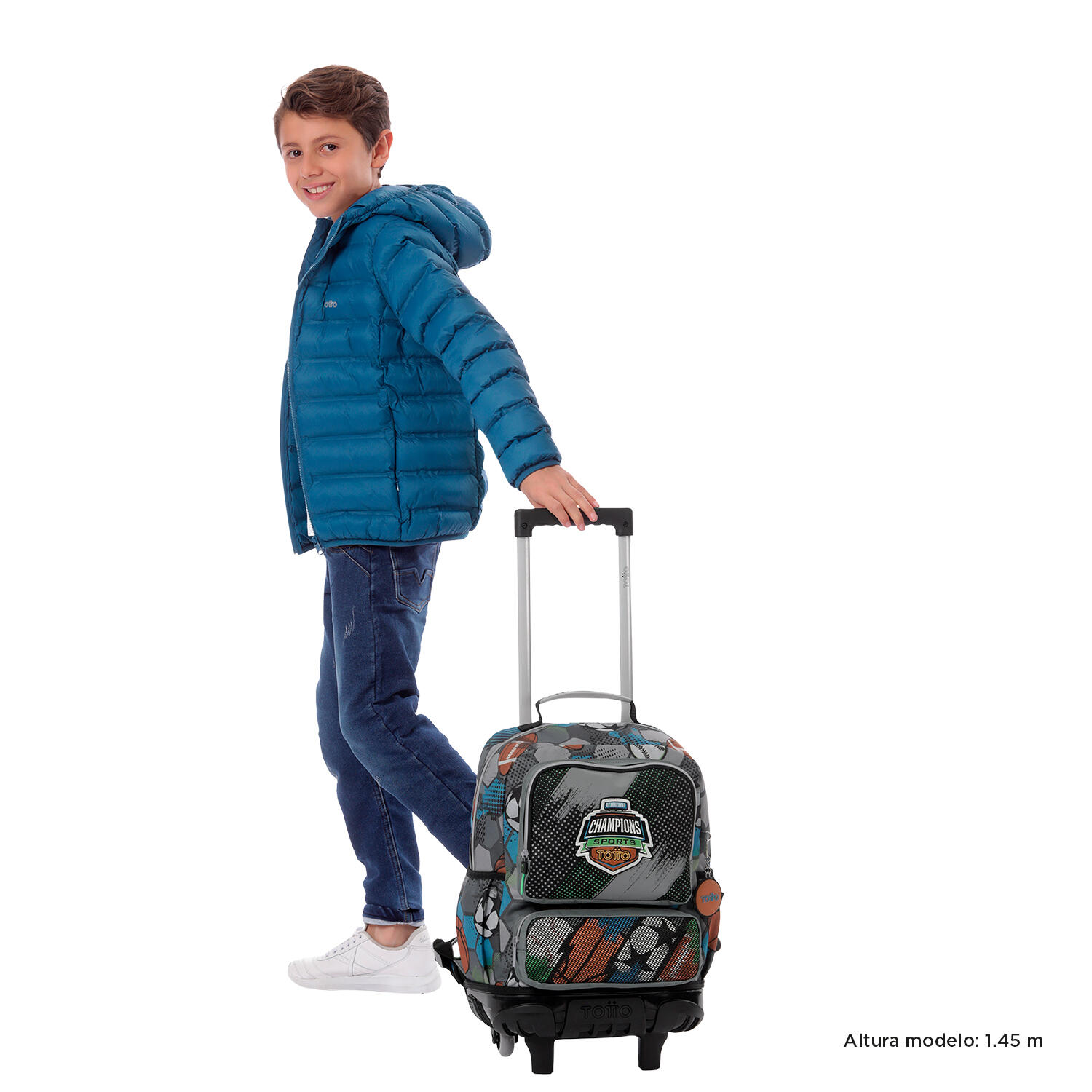 Totto Mochila infantil ruedas Multisport Multicolor Poliéster 29.5 x 41.5 x 19 2/5