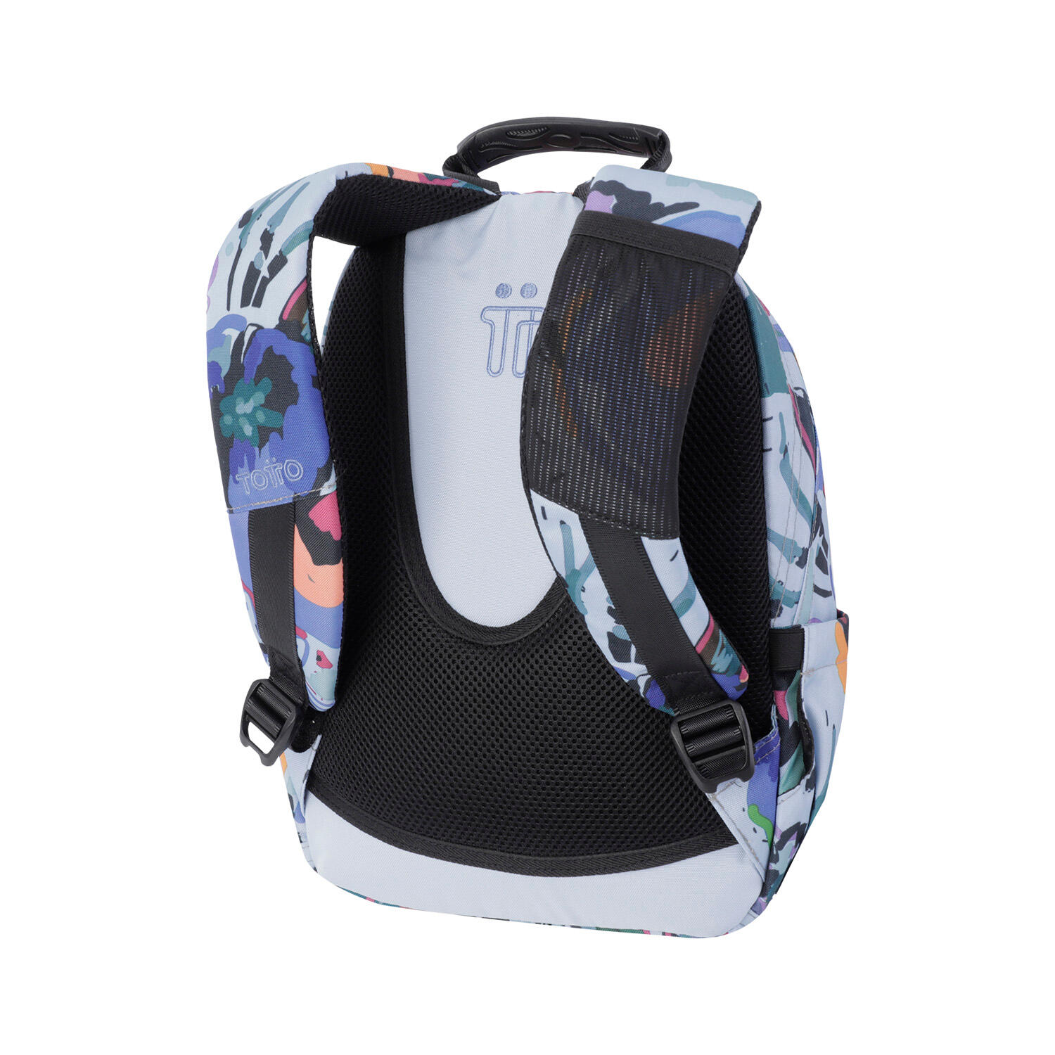 Totto Mochila escolar Tempera Lienzo floral Poliéster 27 x36.5 x12 cm 4/5