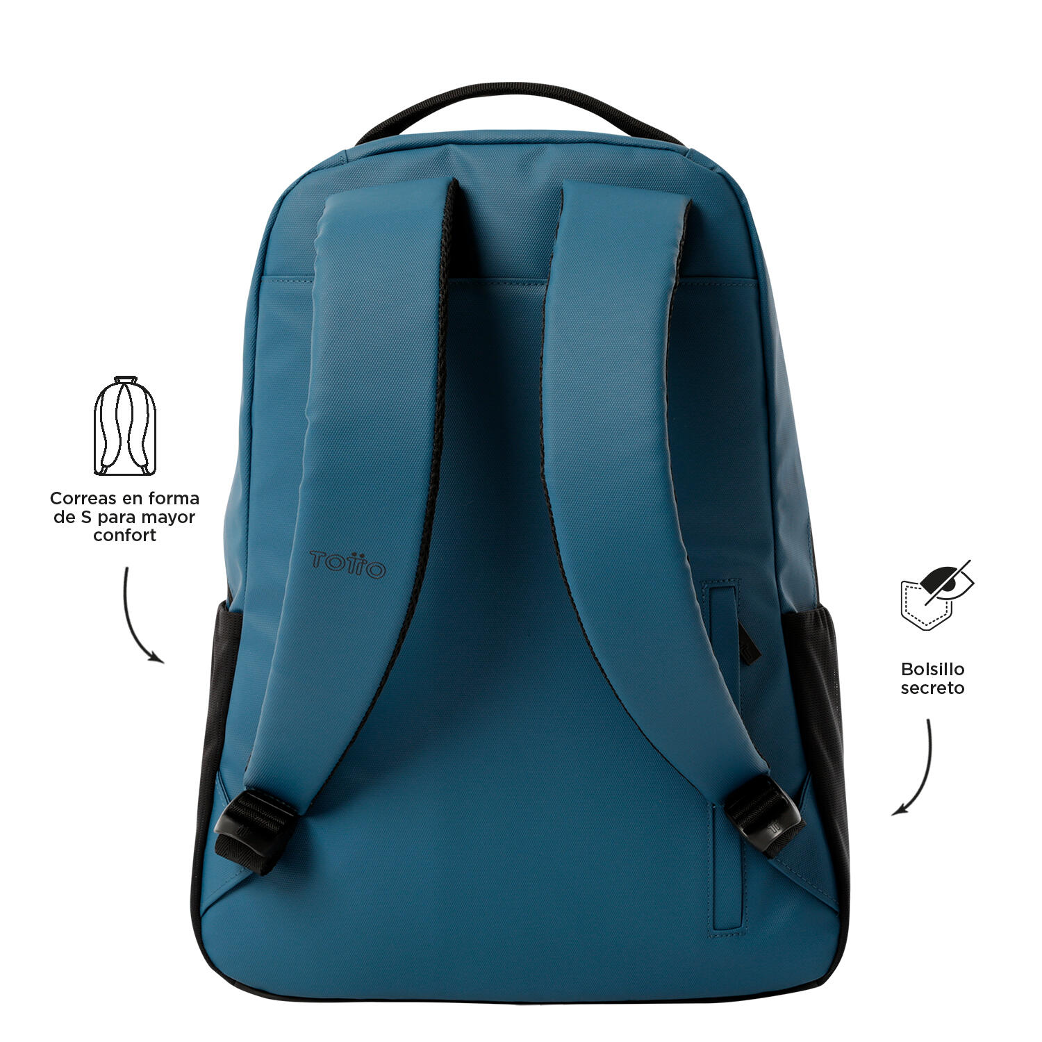 Totto Mochila urbana Detroit Azul Poliéster 33 x 45 x 13 cm 4/5