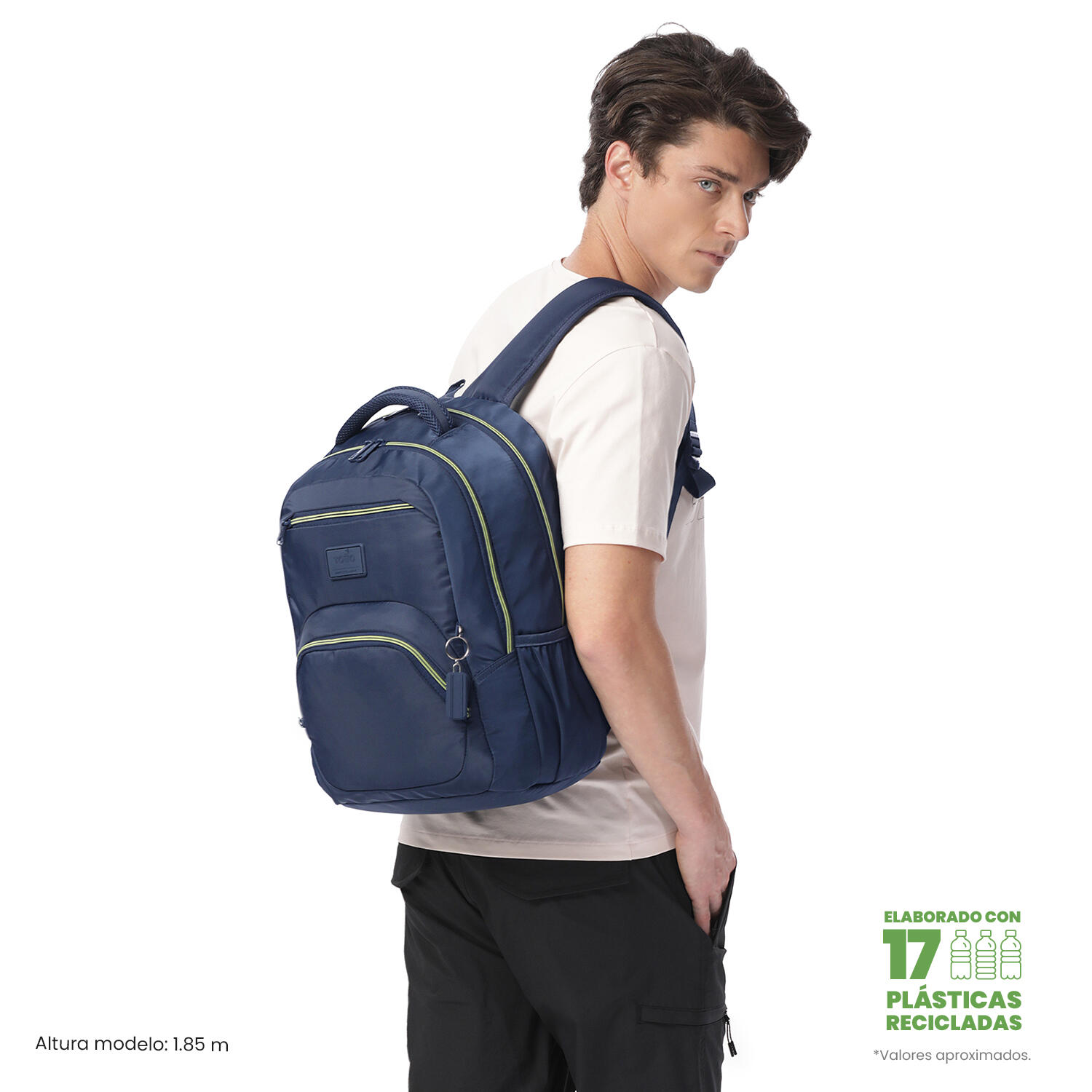 Totto Mochila urbana Tracer 4 Azul Poliéster reciclado 31.5 x44.5 x 17.5 cm 2/5