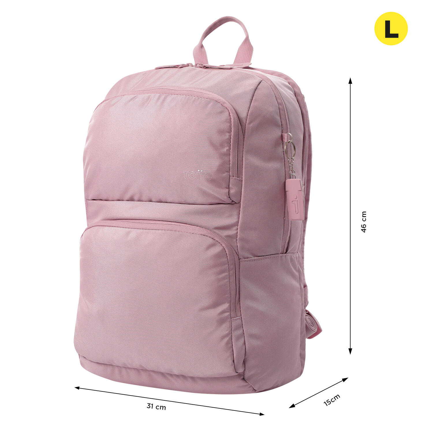 Totto Mochila urbana Cloud Keepsake Lilac Poliéster 31 x 46 x 15 cm 3/5