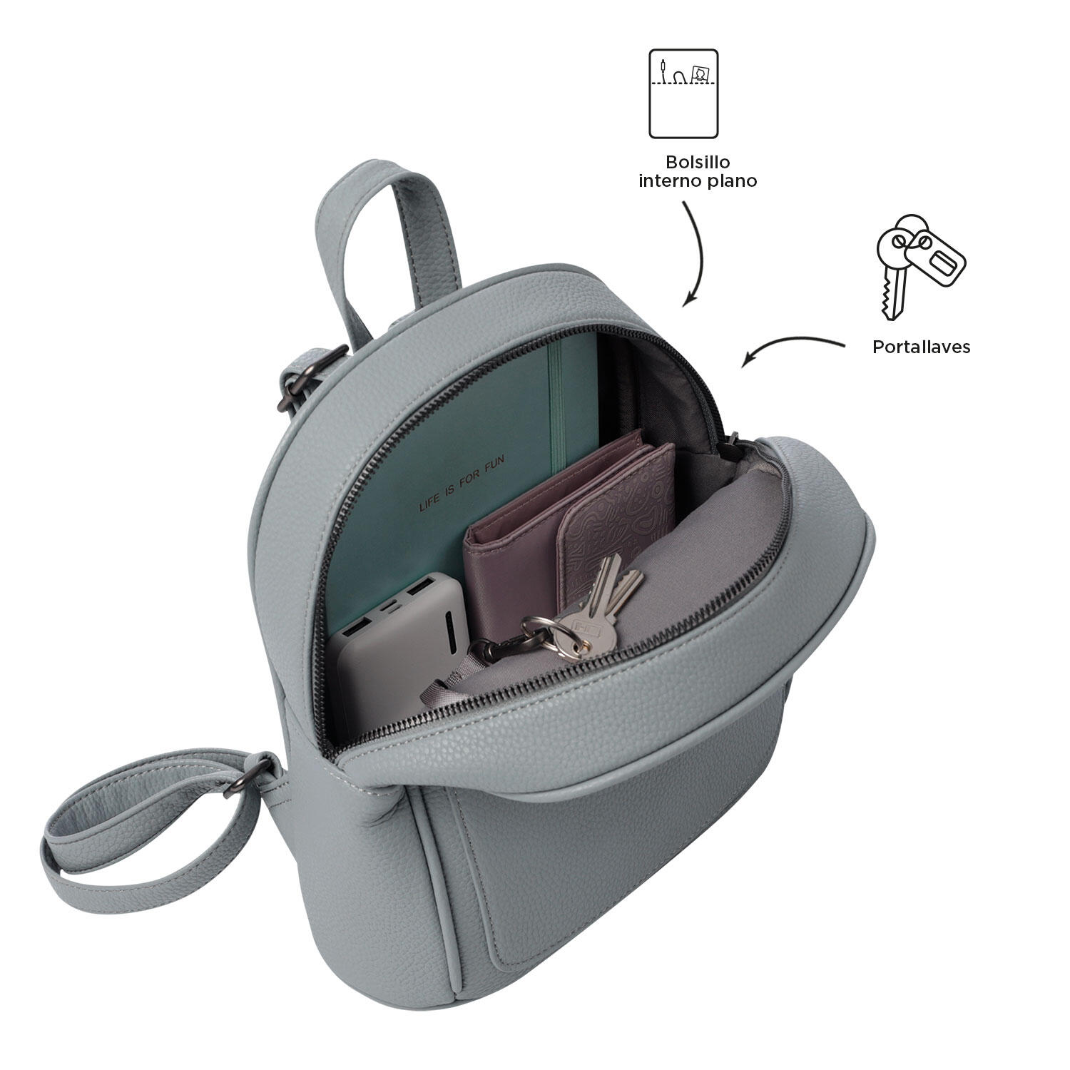 Totto Mochila urbana Smooth Monument Poliuretano 20 x 24 x 9.5 cm 5/5