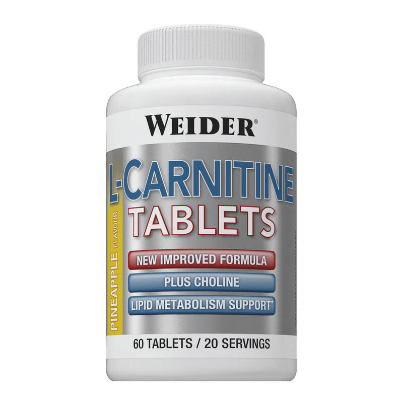 Weider L-Carnitine Sabor Piña 60 Tabletas