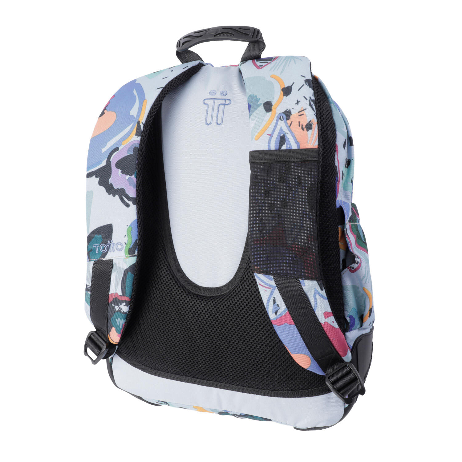 Totto Mochila escolar Crayoles Lienzo floral Poliéster 33 x44 x13.5 cm 4/5