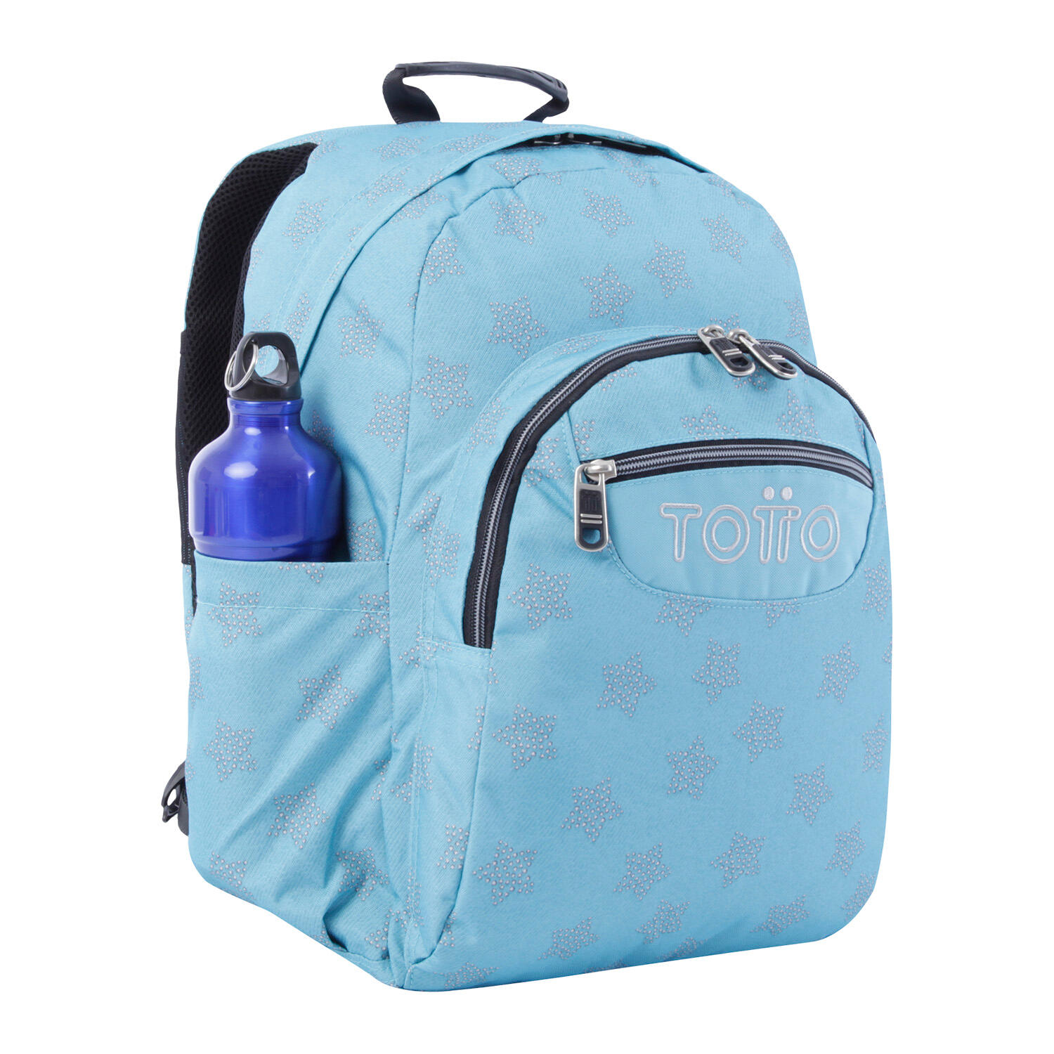 Totto Mochila escolar Acuareles Estrellas Poliéster 33 x 44 x 14 cm 5/5