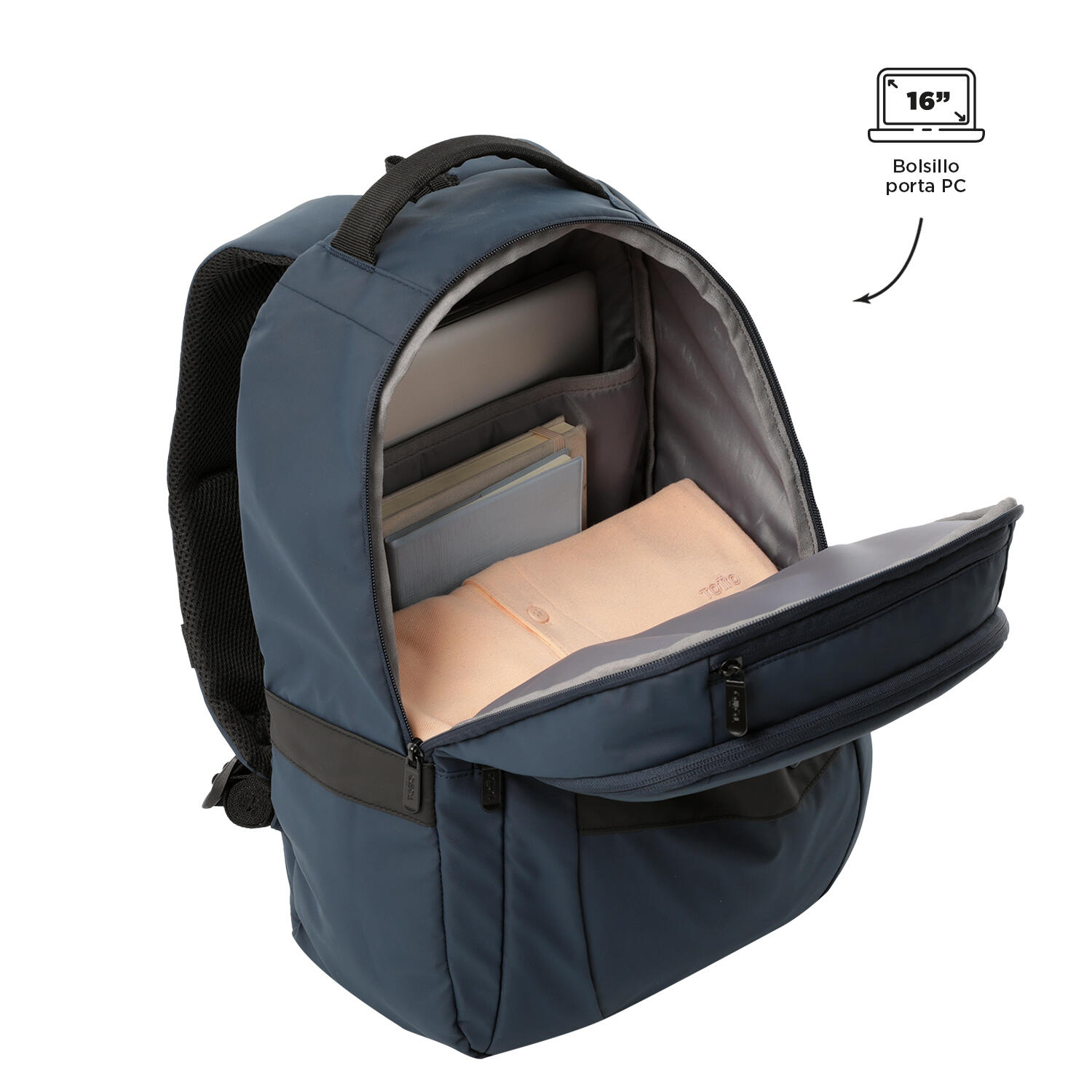 Totto Mochila urbana Wivetto 2.0 Azul Poliéster 30 x44 x 18 cm 5/5