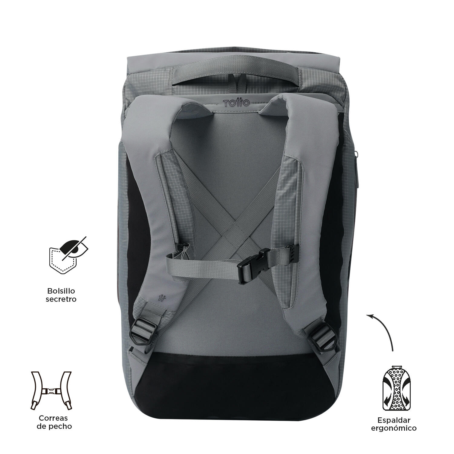 Totto Mochila ejecutiva Dual Monument Poliamida 29 x 48 x 16 cm 4/5
