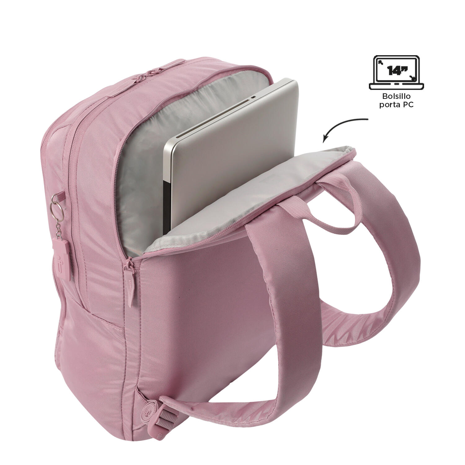 Totto Mochila urbana Cloud Keepsake Lilac Poliéster 31 x 46 x 15 cm 5/5
