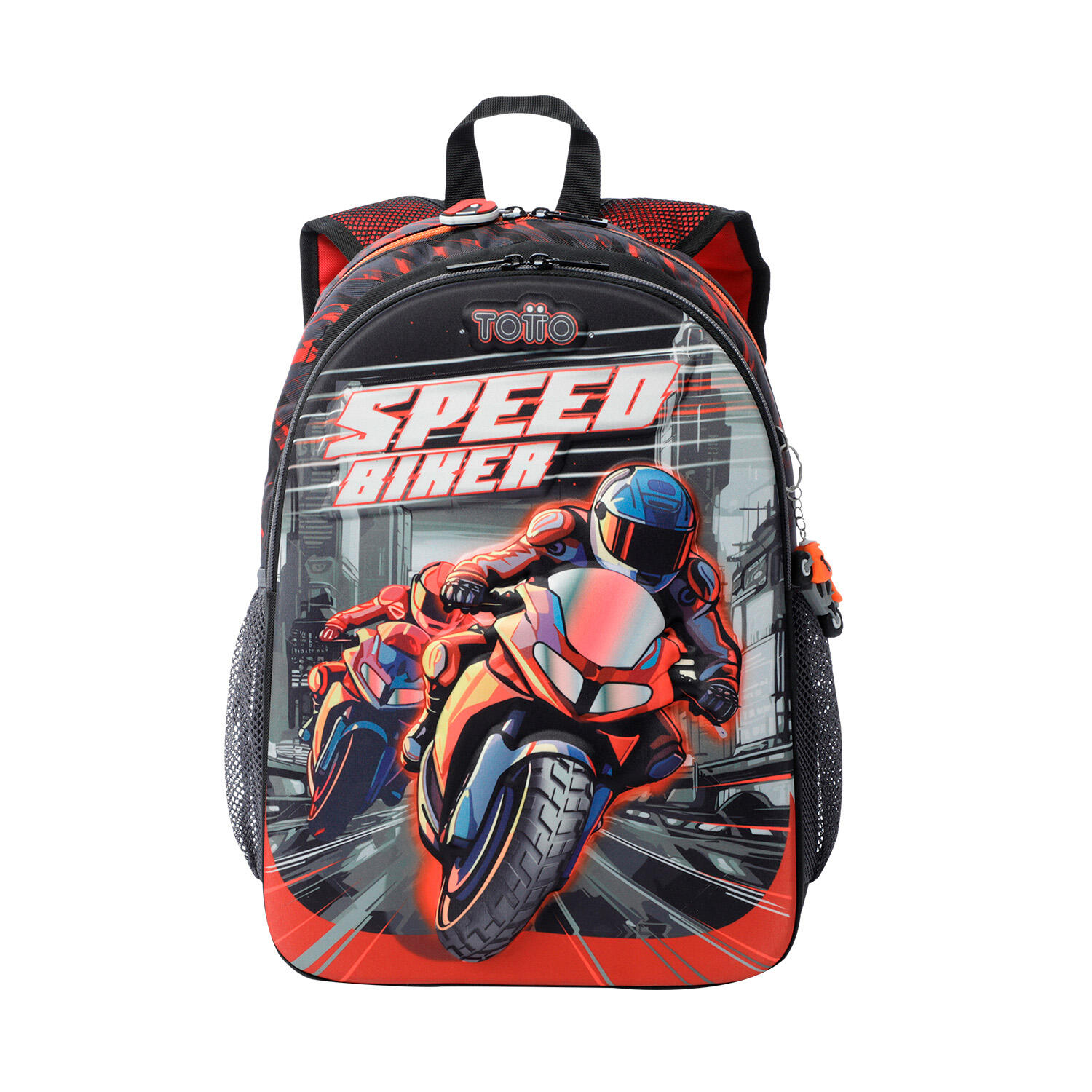Totto Mochila escolar Speed B Rojo Poliéster 29 x 40.5 x 14 cm 1/5