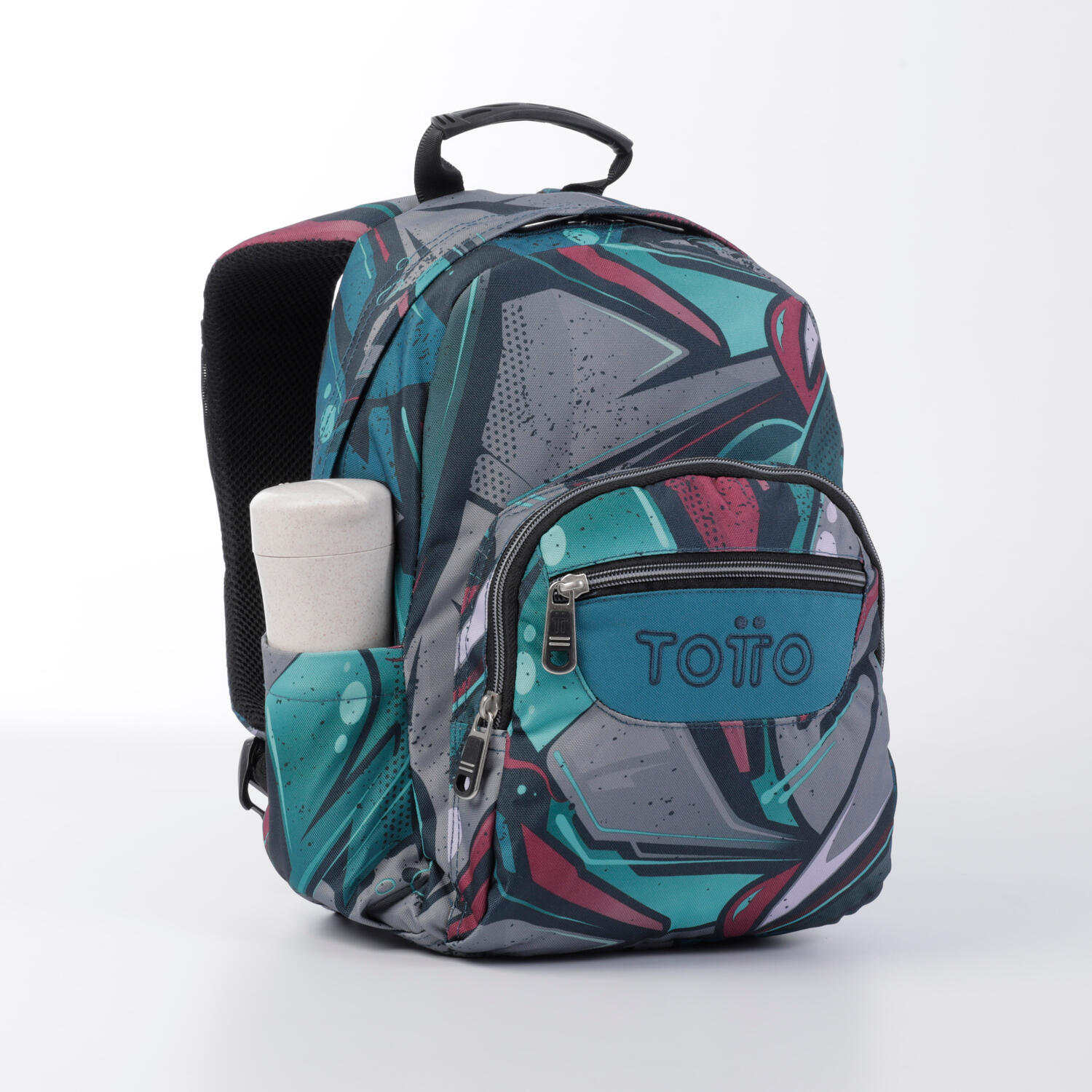 Totto Mochila escolar Tempera Lienso eco-friendly Poliéster 27 x36.5 x12 cm 5/5