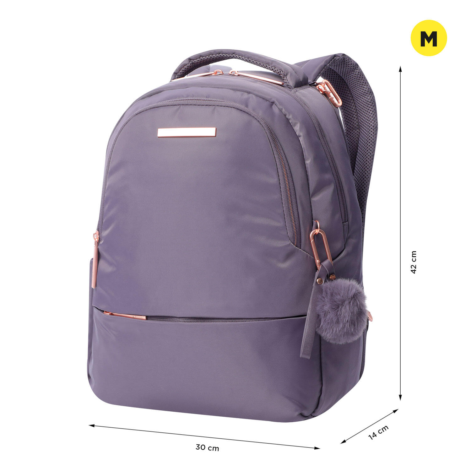 Totto Mochila ejecutiva Adelaide 2.0 Montana Grape Poliéster 30 x 42 x 14 cm 2/5