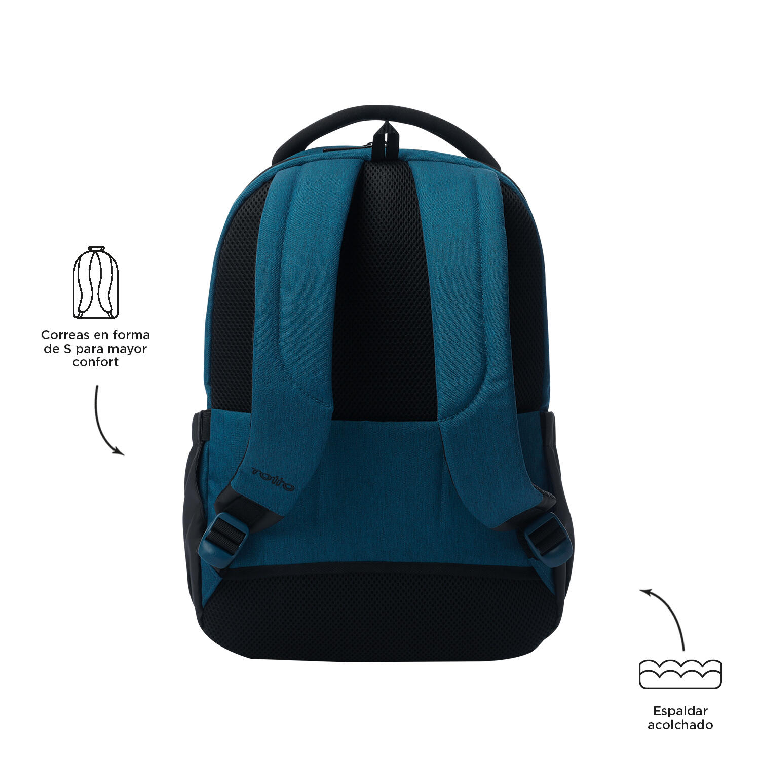 Totto Mochila ejecutiva Deleg 2.0 Moroccan Blue Poliéster 31 x 43 x 14 cm 3/5