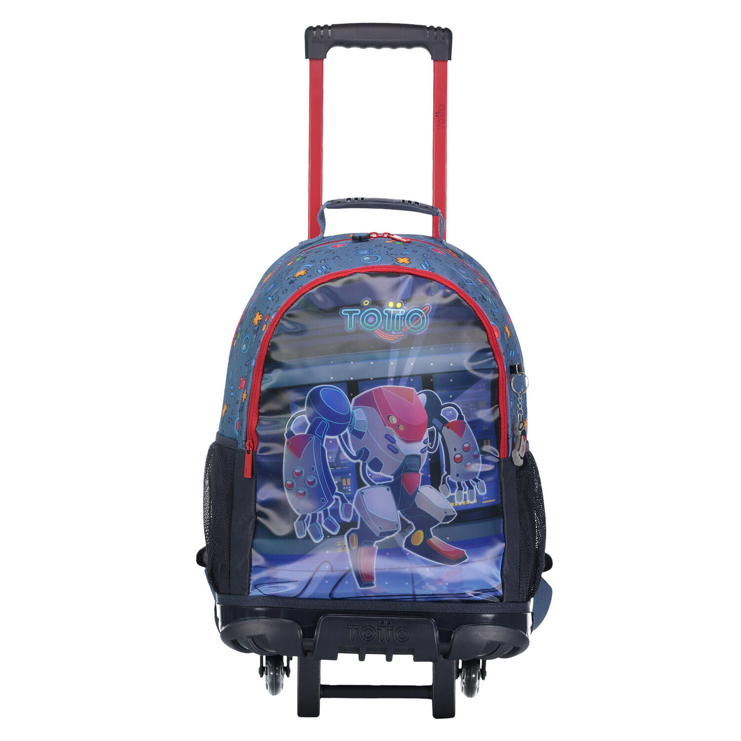 Totto Mochila infantil ruedas Atlas Azul Poliéster 32 x 48.5 x 20 cm 1/5