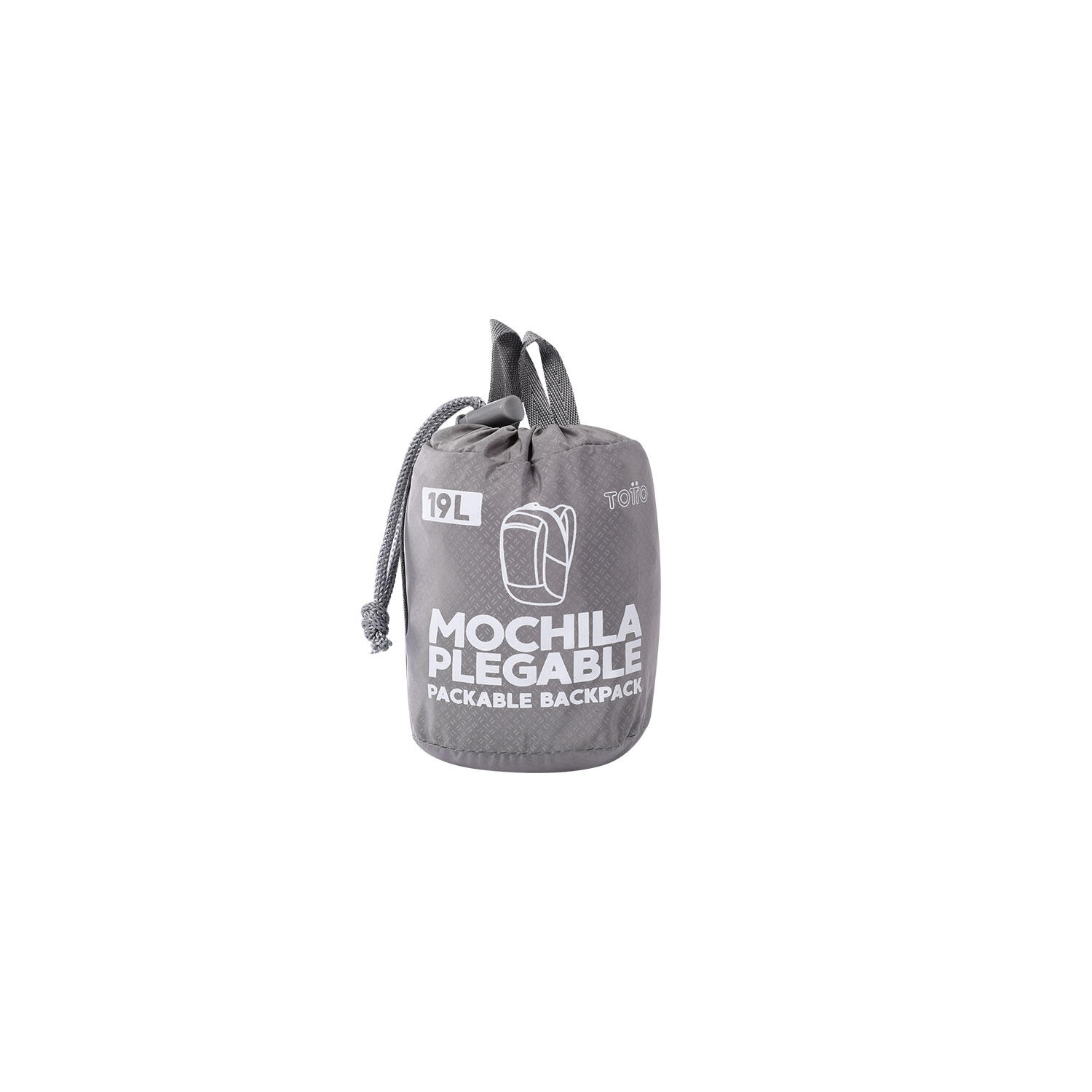 Totto Mochila plegable plegable Titanium Poliéster 27.5 x 43 x 16 cm 2/5