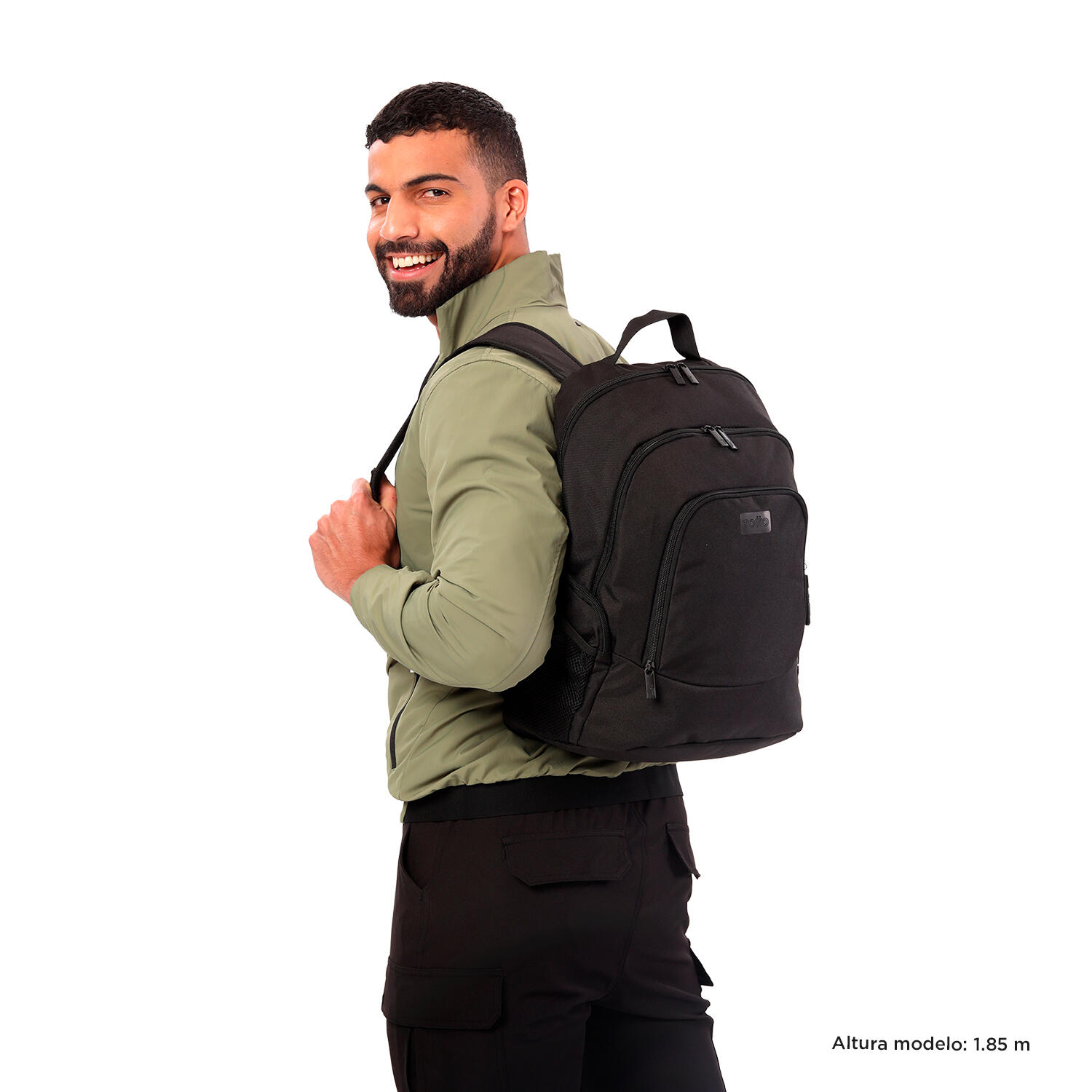 Totto Mochila urbana Kuat Negro Poliéster 22 x 37 x 15 cm 2/5