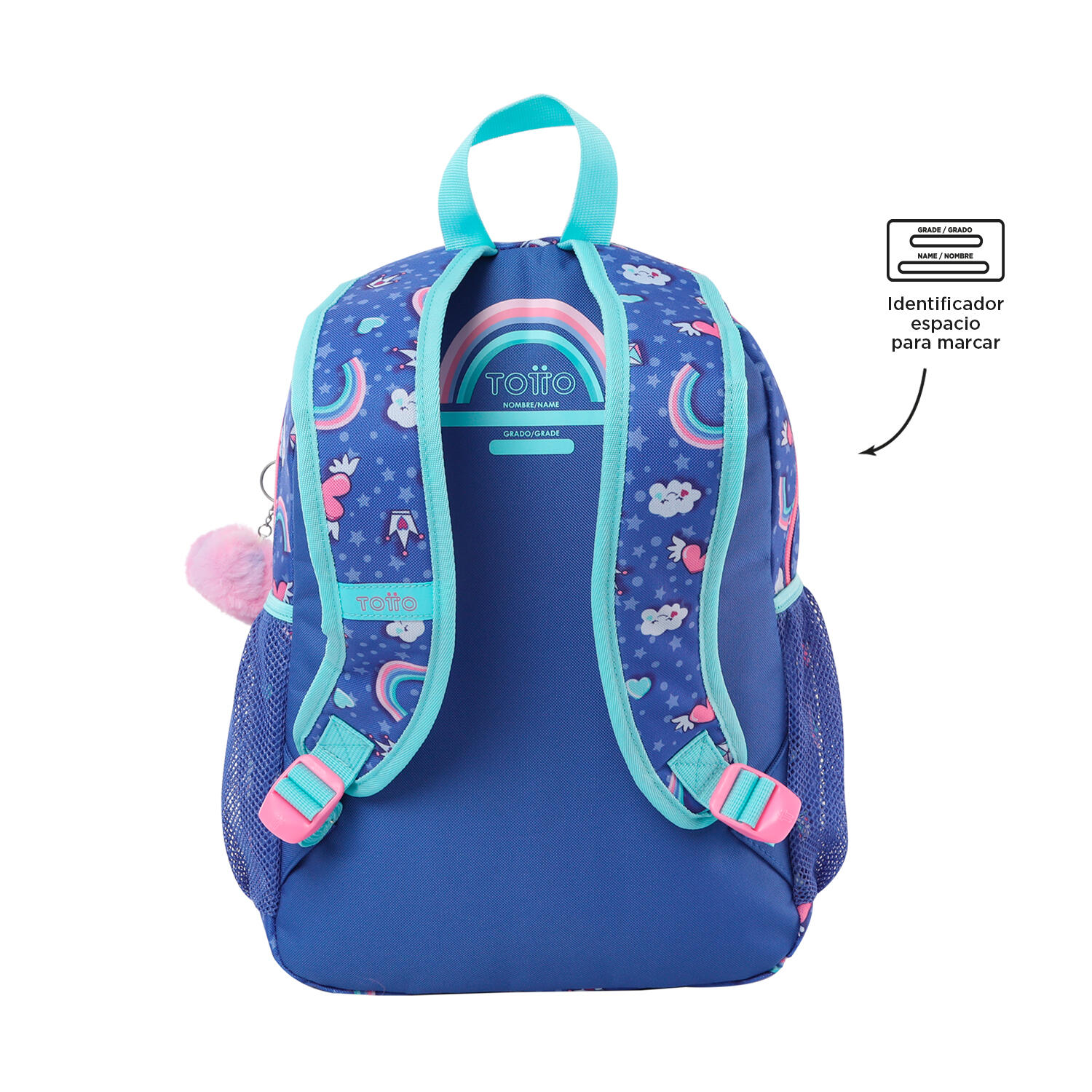 Totto Mochila escolar Uniwild Morado Poliéster 28 x 40 x 11 cm 3/5