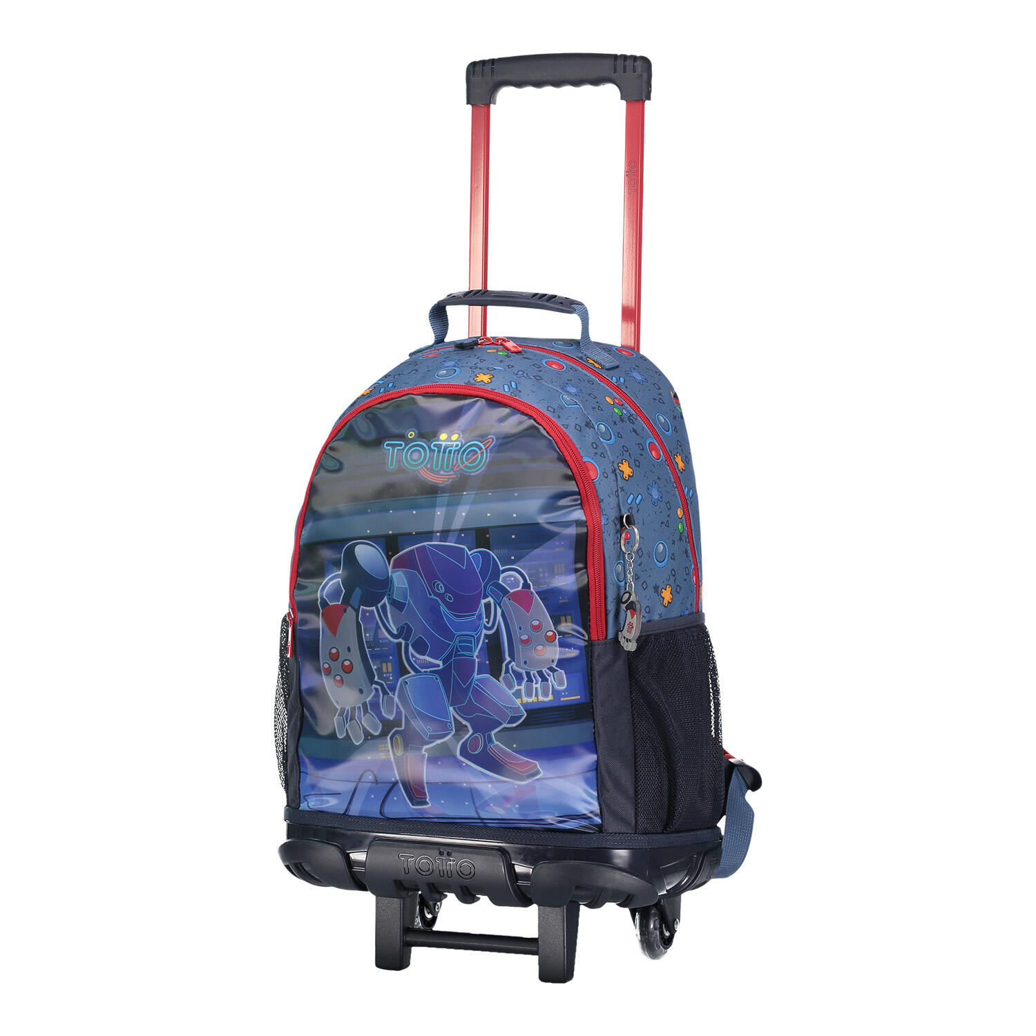 Totto Mochila infantil ruedas Atlas Azul Poliéster 32 x 48.5 x 20 cm 2/5