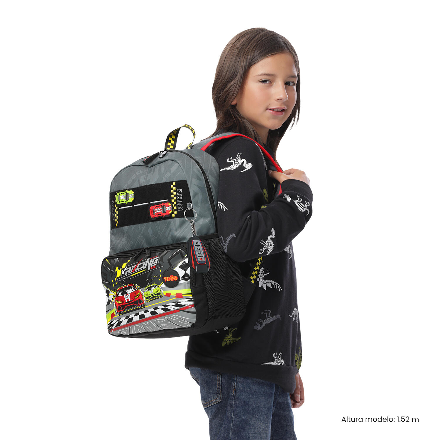 Totto Mochila Infantil Grand Prix M Grand Prix Poliéster 30.5 x 40.5 x 12.5 cm 2/5