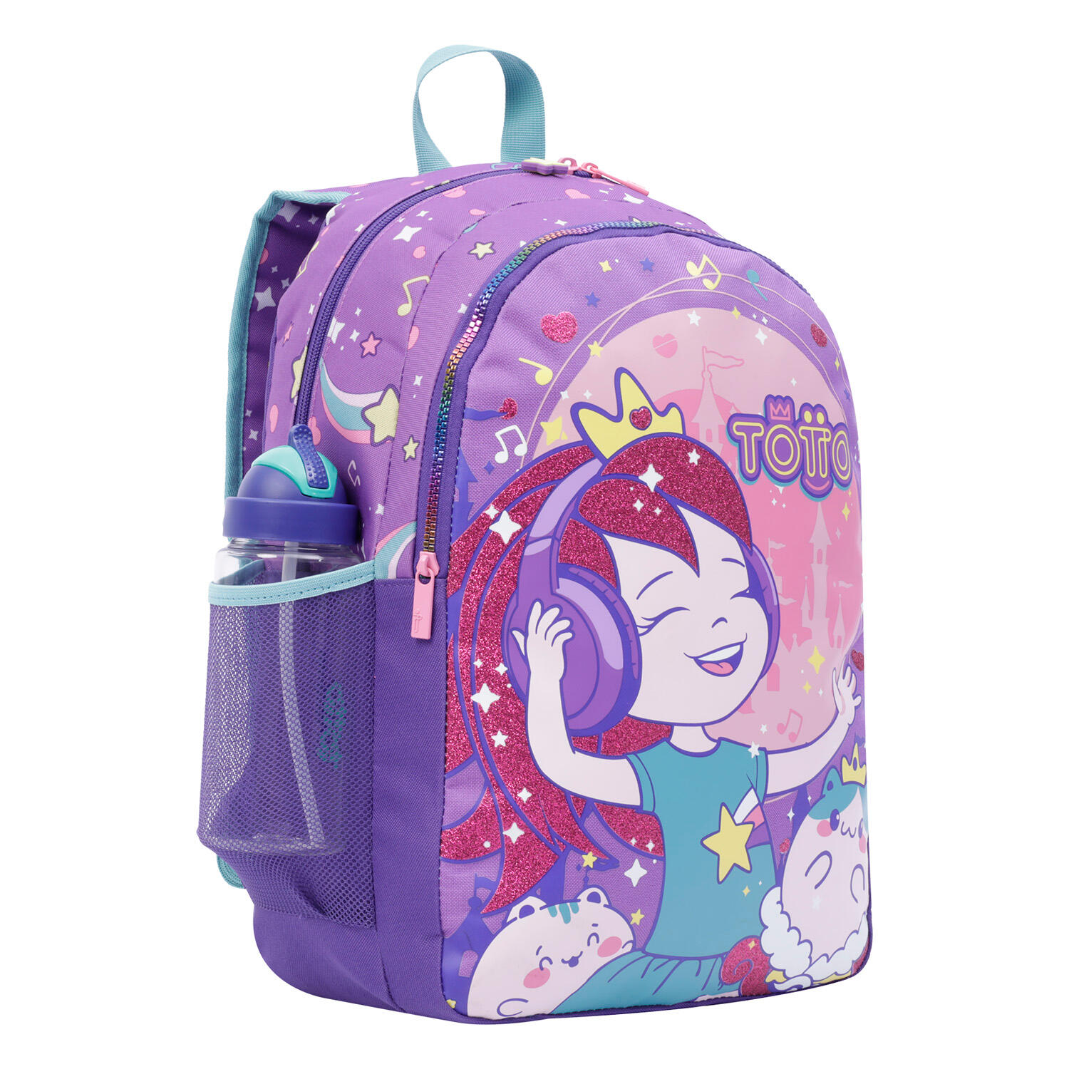 Totto Mochila escolar Lena Morado Poliéster 31.5 x 44.5 x 12.5 cm 4/5