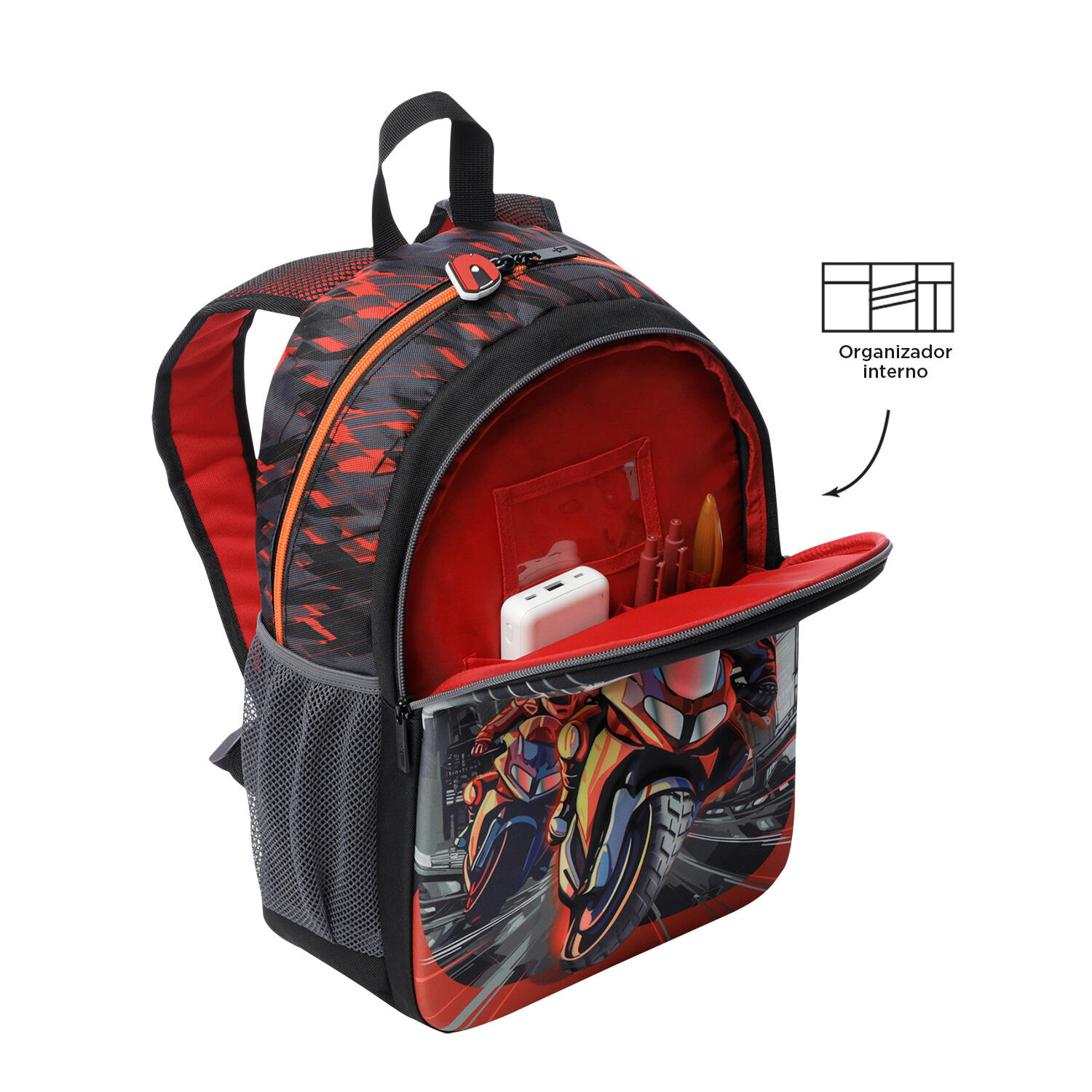 Totto Mochila escolar Speed B Rojo Poliéster 29 x 40.5 x 14 cm 5/5