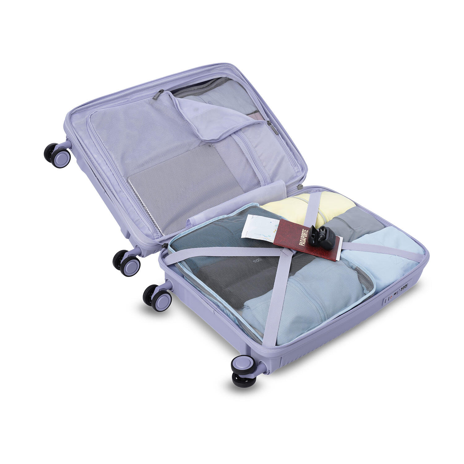 Totto Maleta de cabina Traveler Morado Polipropileno 39 x55.5 x 26.5 cm 4/5