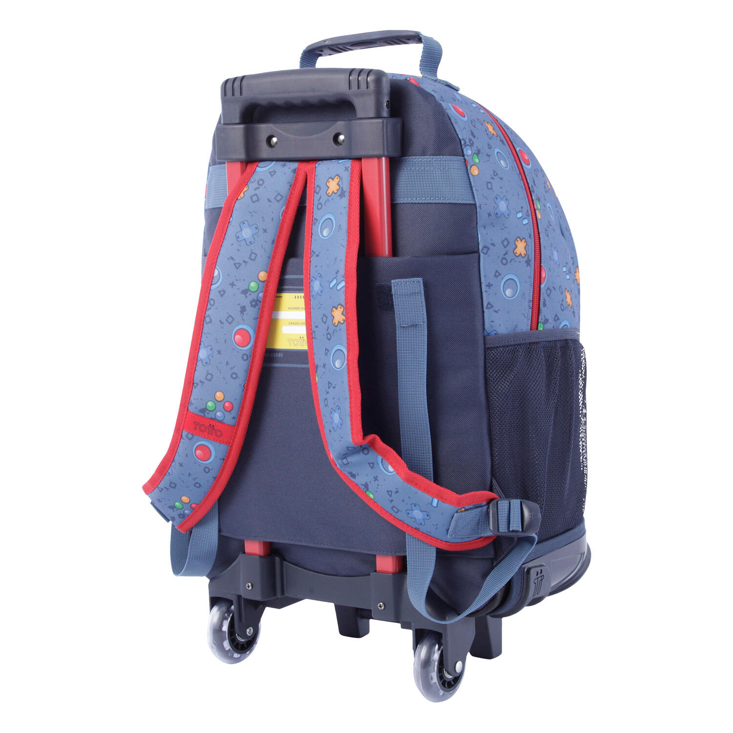 Totto Mochila infantil ruedas Atlas Azul Poliéster 32 x 48.5 x 20 cm 4/5