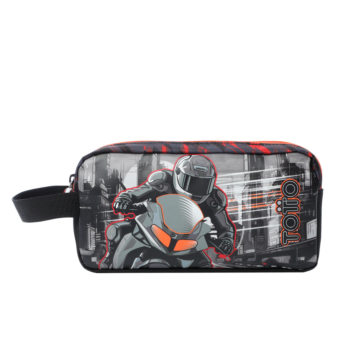 Totto Estuche infantil Speed Biker Rojo Poliéster 23 x 12 x 9 cm 1/4