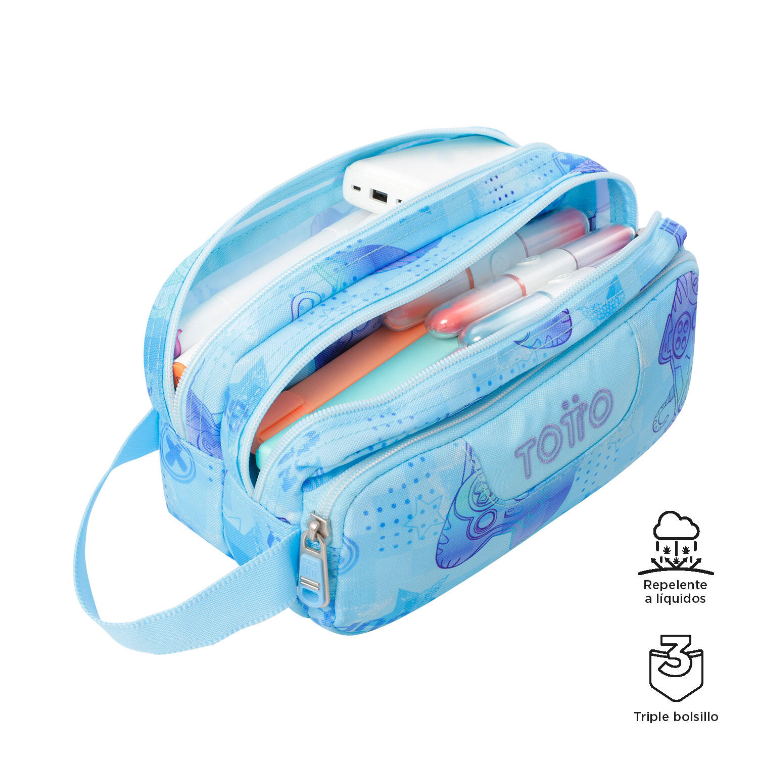 Totto Estuche escolar Agapec Polar Poliéster reciclado 23 x 11.5 x 10.5 cm 3/4