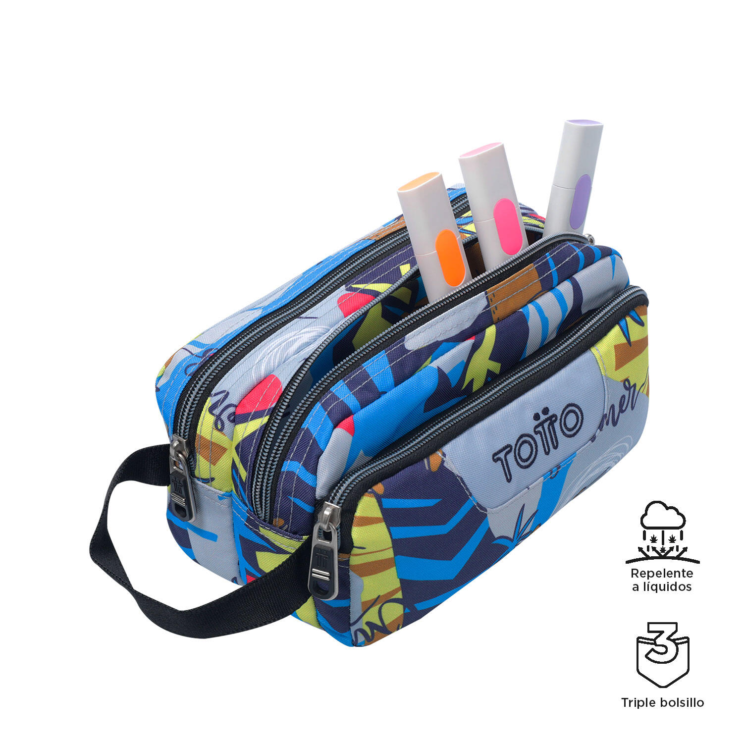 Totto Estuche escolar Agapec Lazel Poliéster reciclado 23 x 11.5 x 10.5 cm 3/4