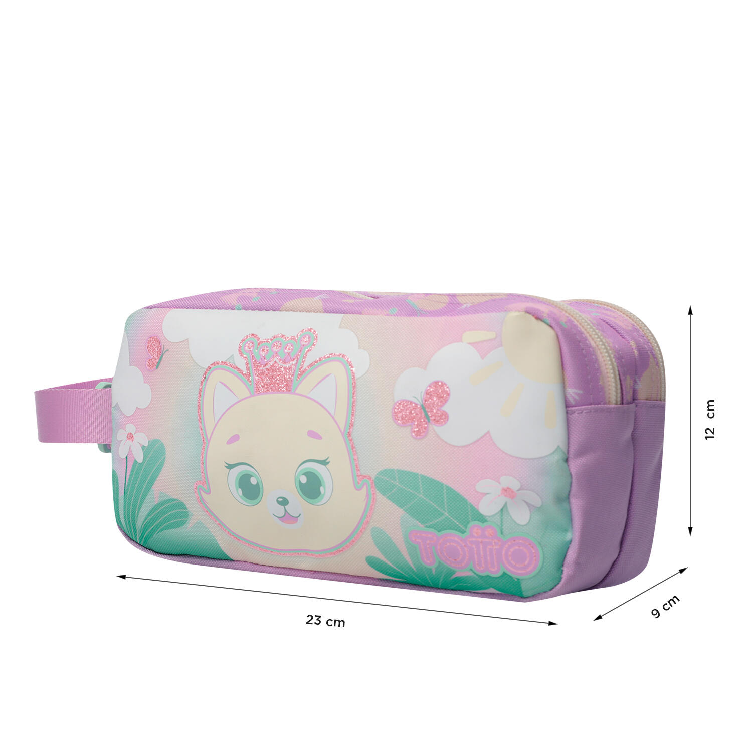 Totto Estuche infantil Queen Cat Rosa Poliéster 23 x 12 x 9 cm 2/4