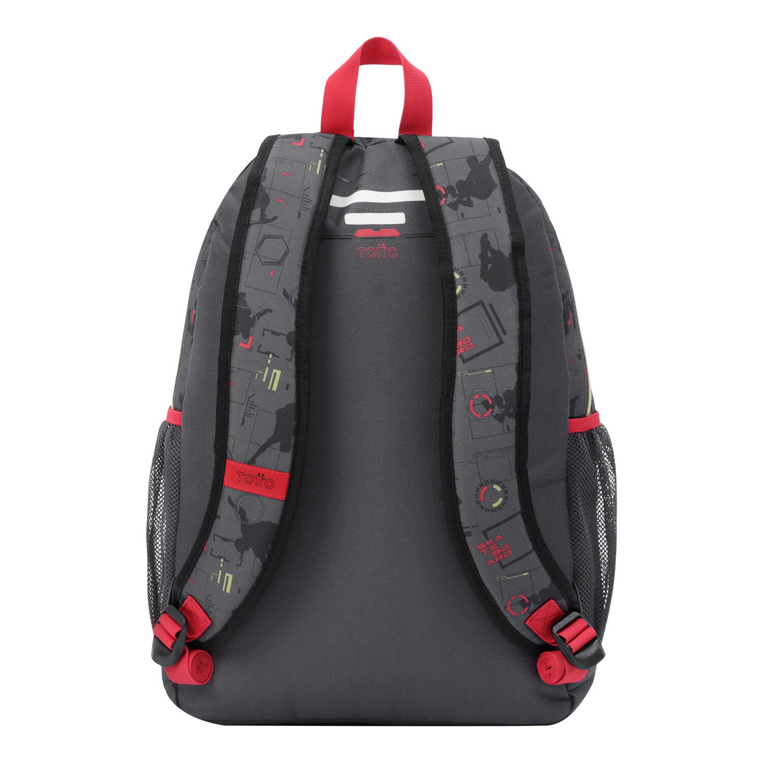 Totto Mochila escolar Muska Gris Poliéster 31 x 44 x 12 cm 3/5