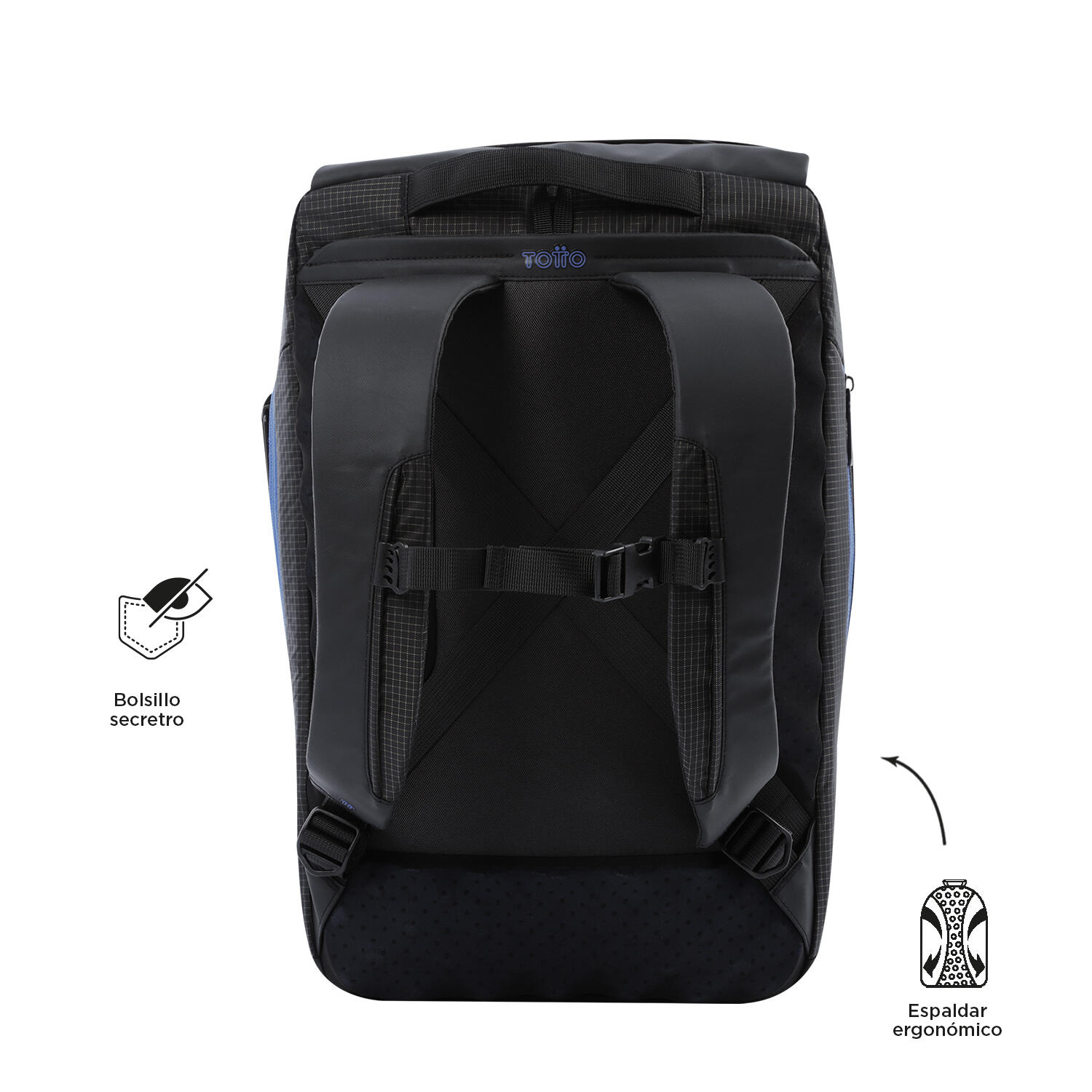 Totto Mochila ejecutiva Dual Negro Poliéster 29 x 48 x 16 cm 3/5