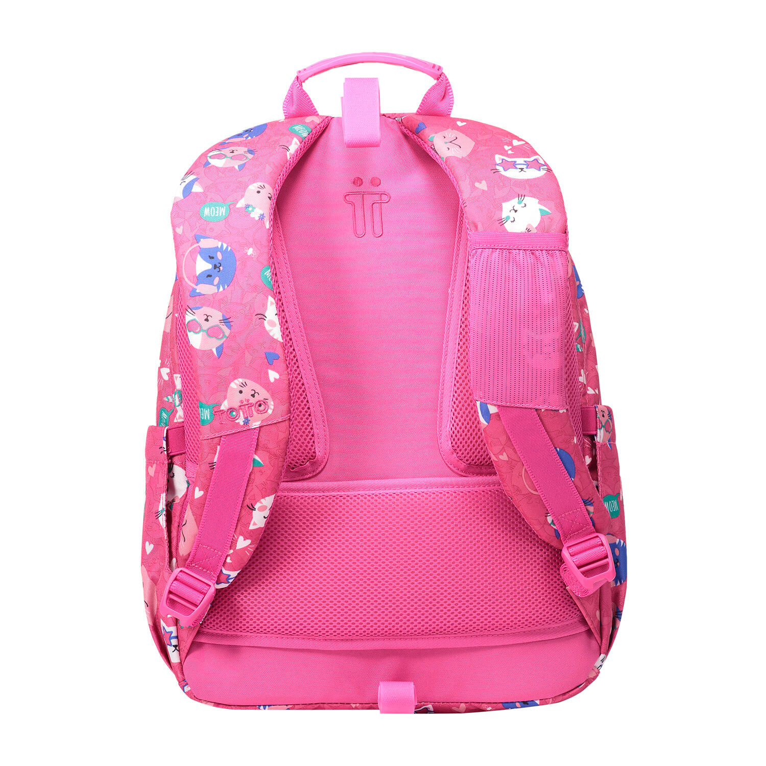 Totto Mochila escolar Acuareles Fiesta Gatitos Poliéster 33 x 44 x 14 cm 3/5