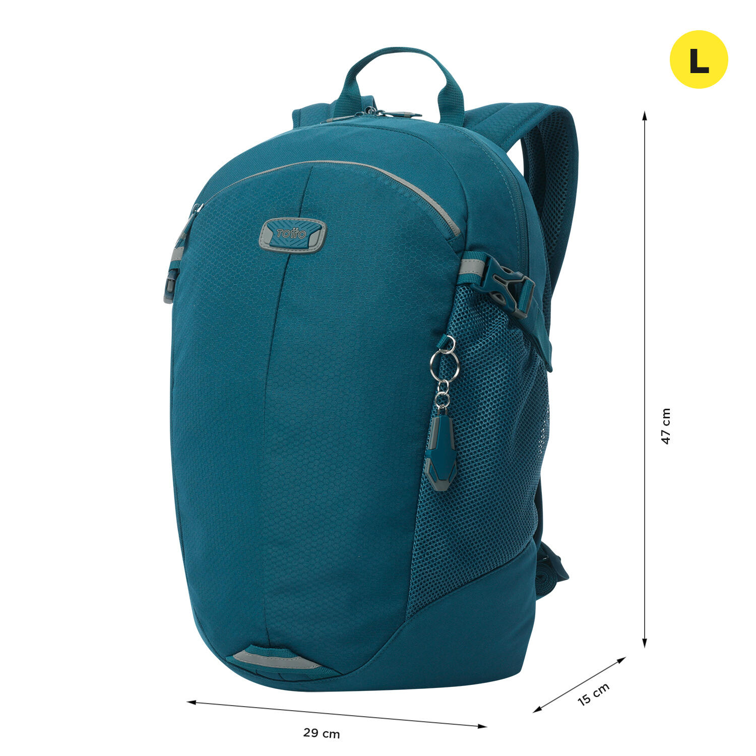 Totto Mochila urbana Deportto Moroccan Blue Poliéster 29 x 47 x 15 cm 3/5