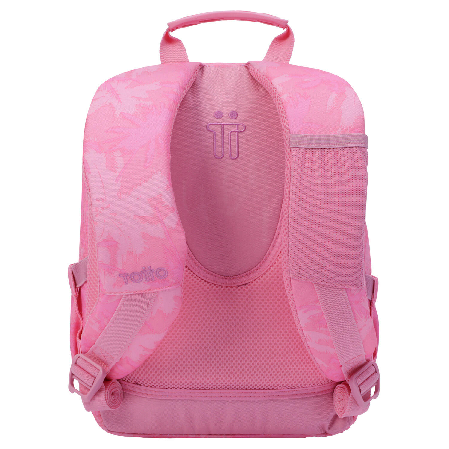 Totto Mochila escolar Tempera Palmeras rosas Poliéster 27 x36.5 x12 cm 3/5
